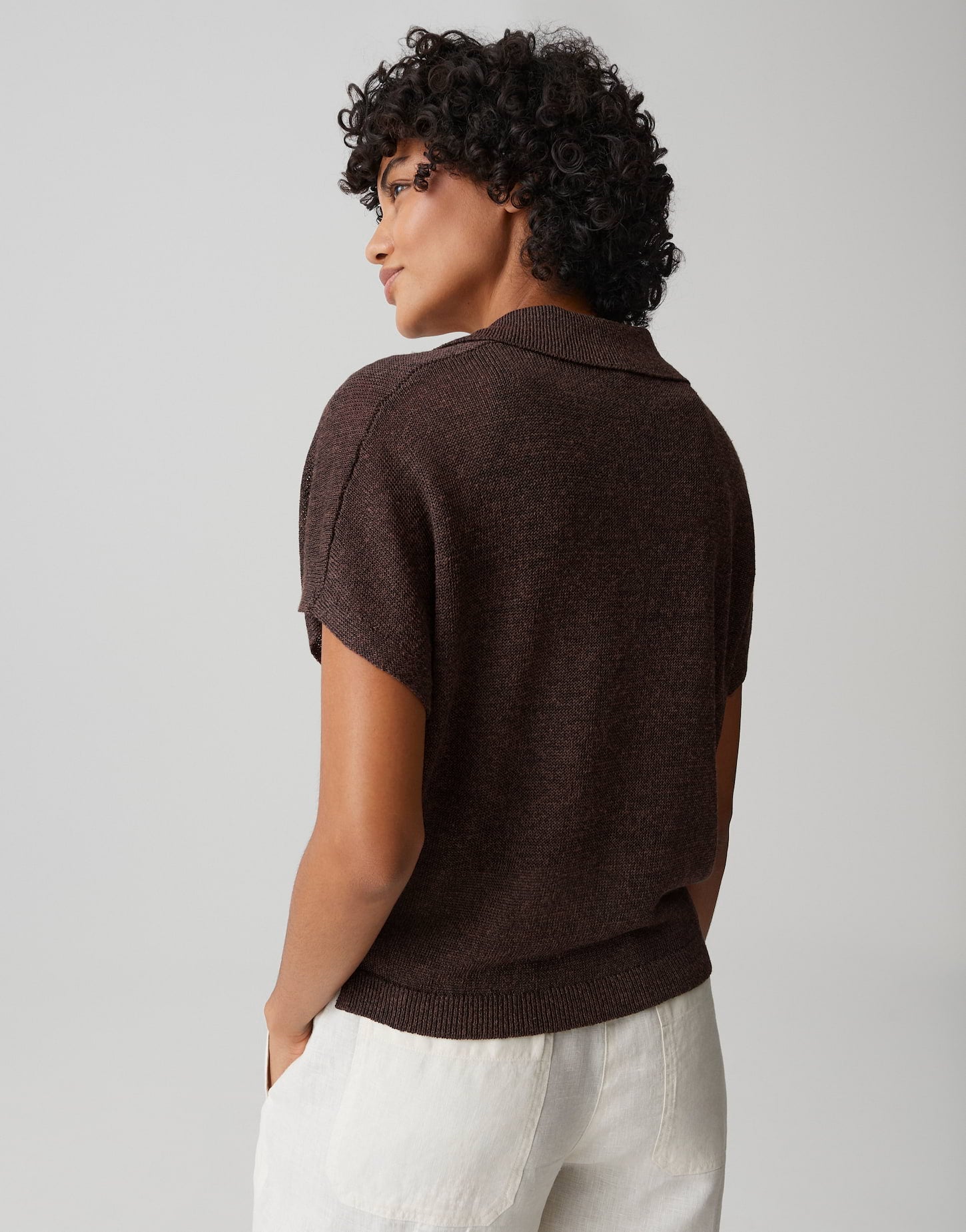 OPUS Kurzarmstricker im Polostil Regular Fit Pazil