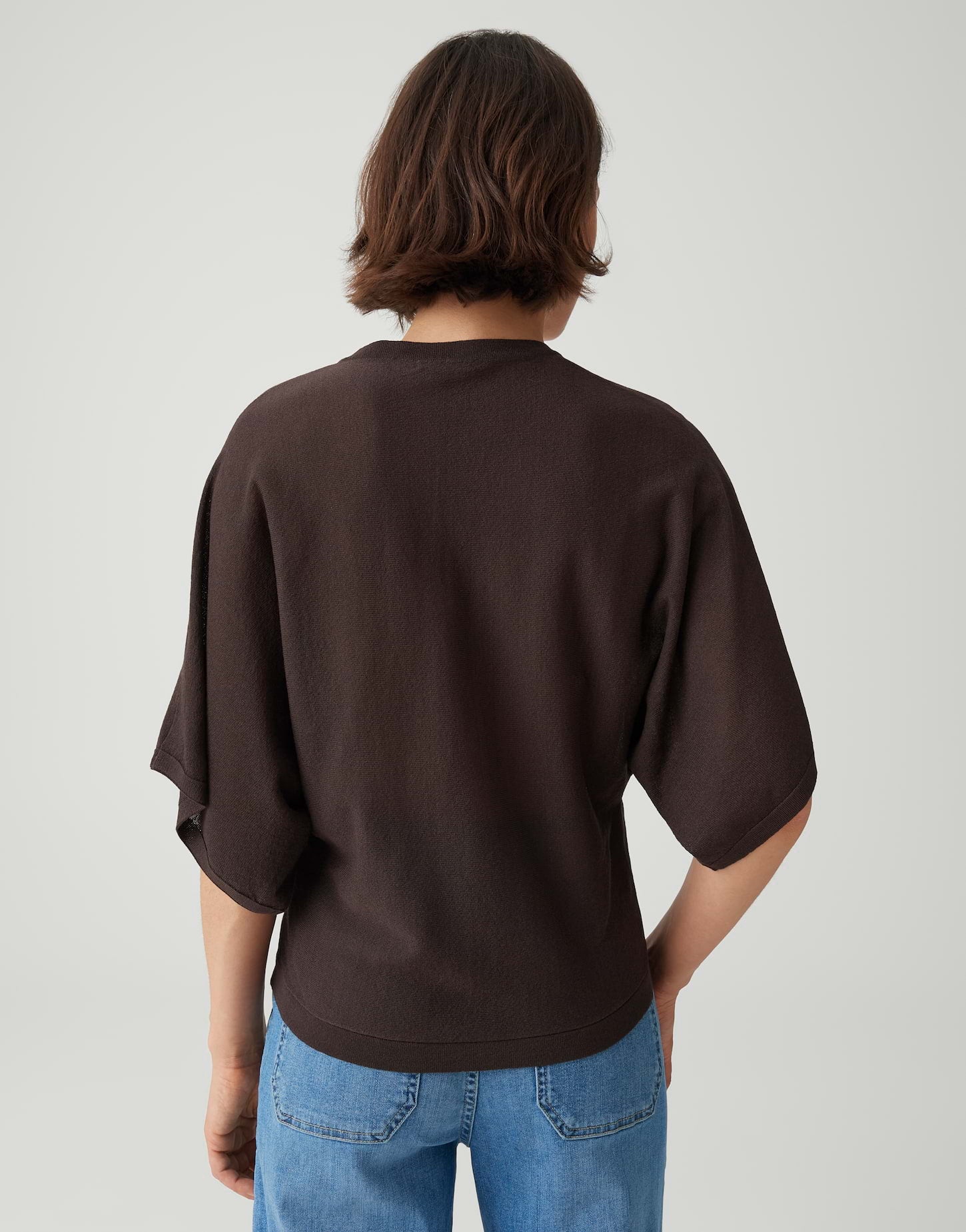 OPUS Zarter Feinstrickpullover mit V-Neck Regular Fit Pench
