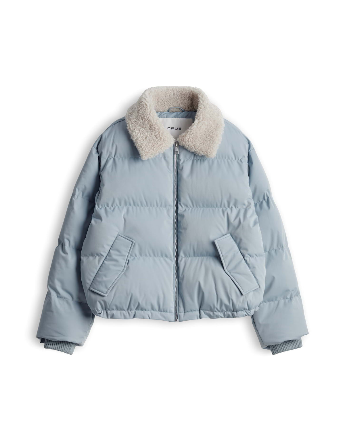 Voluminöse Steppjacke mit Fellimitatkragen Loose Fit Hatchy