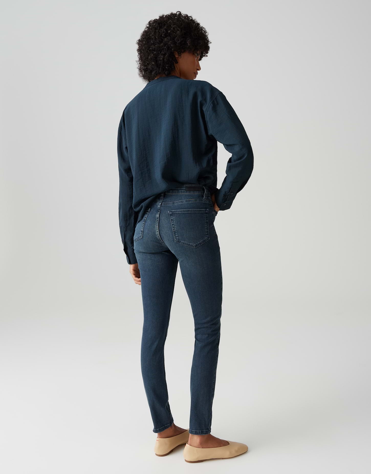 OPUS Skinny Jeans Elma blue black
