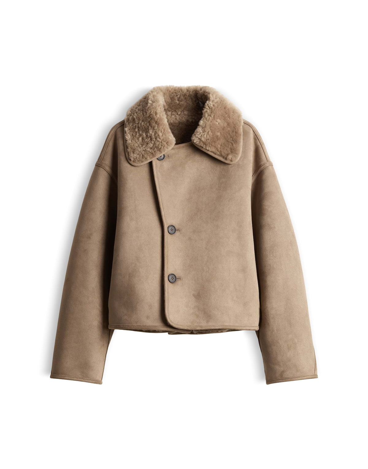 Wendejacke im Shearling Look Loose Fit Hafira