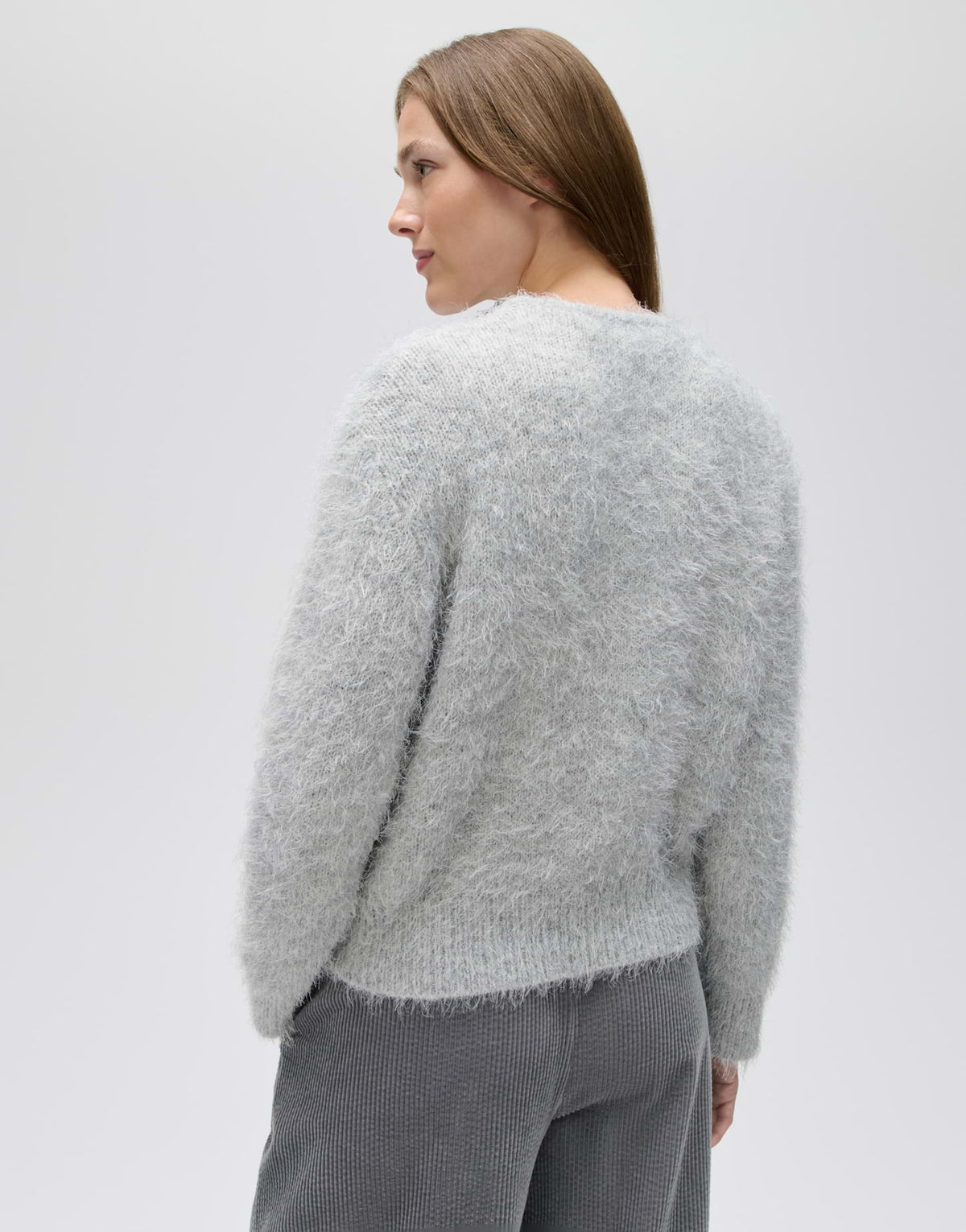 Weicher Cardigan mit flauschiger Textur Slim Fit Diske
