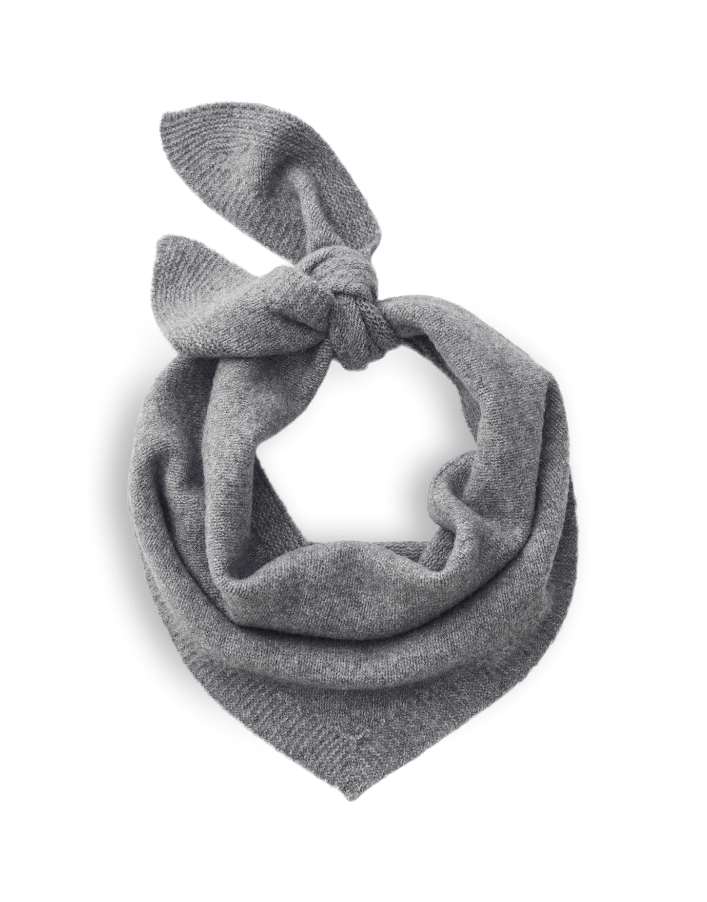 Dreiecksschal aus Feinstrick Bikona scarf