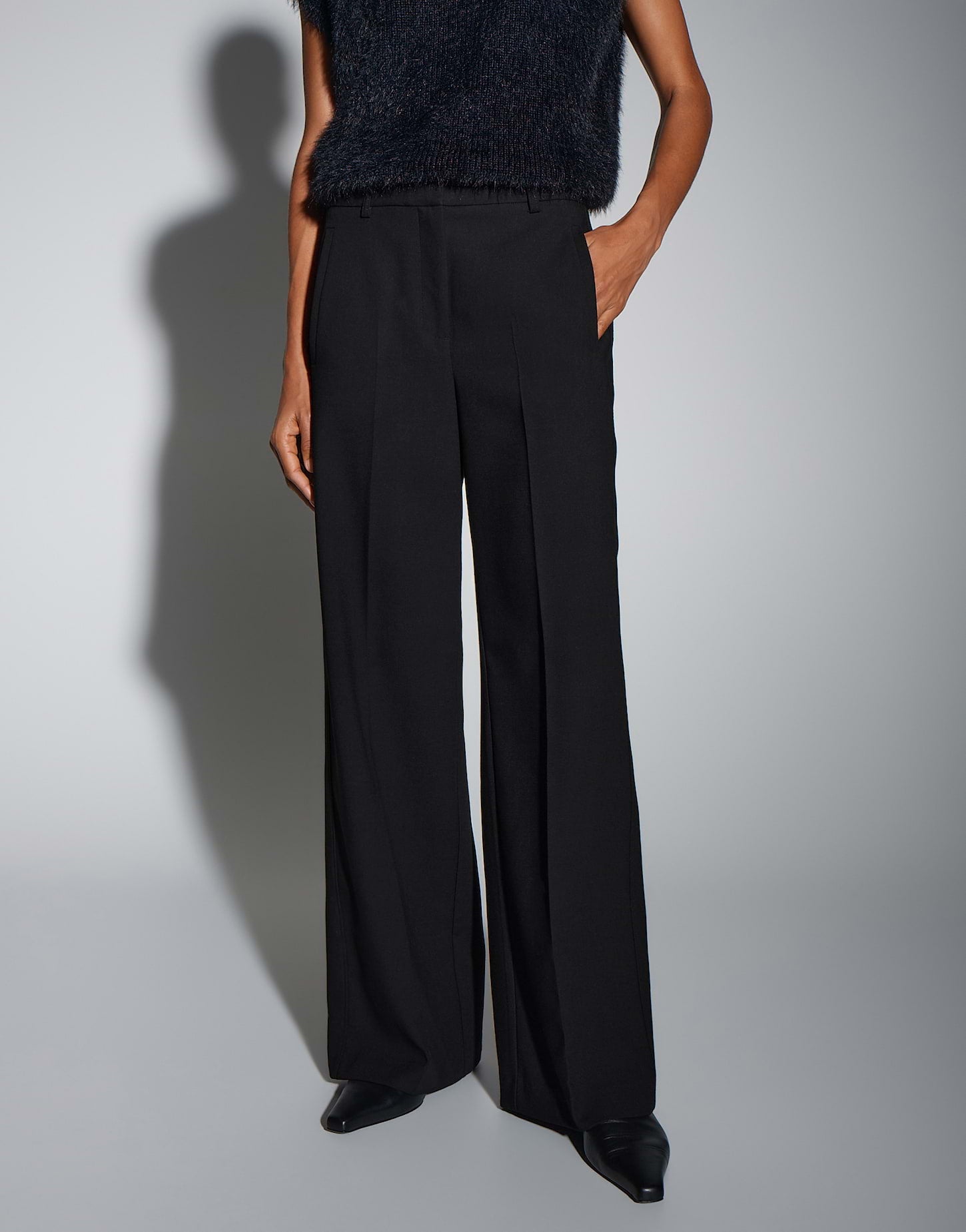 Someday Wide Leg Pants aus fließender Piqué Ware Catsby delight