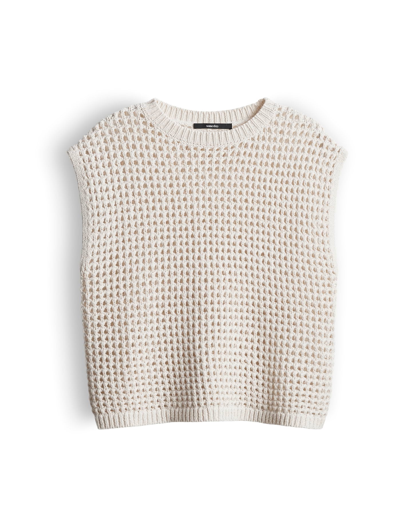someday Stricktop mit luftiger Häkeloptik Slim Fit Tarisela