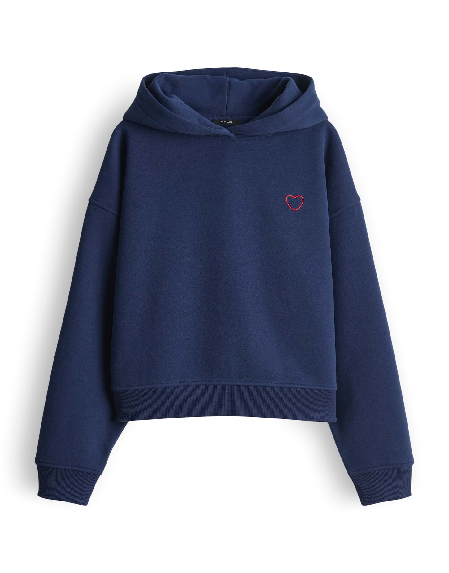 OPUS Weicher Kapuzenpullover mit Herz Regular Fit Galentine