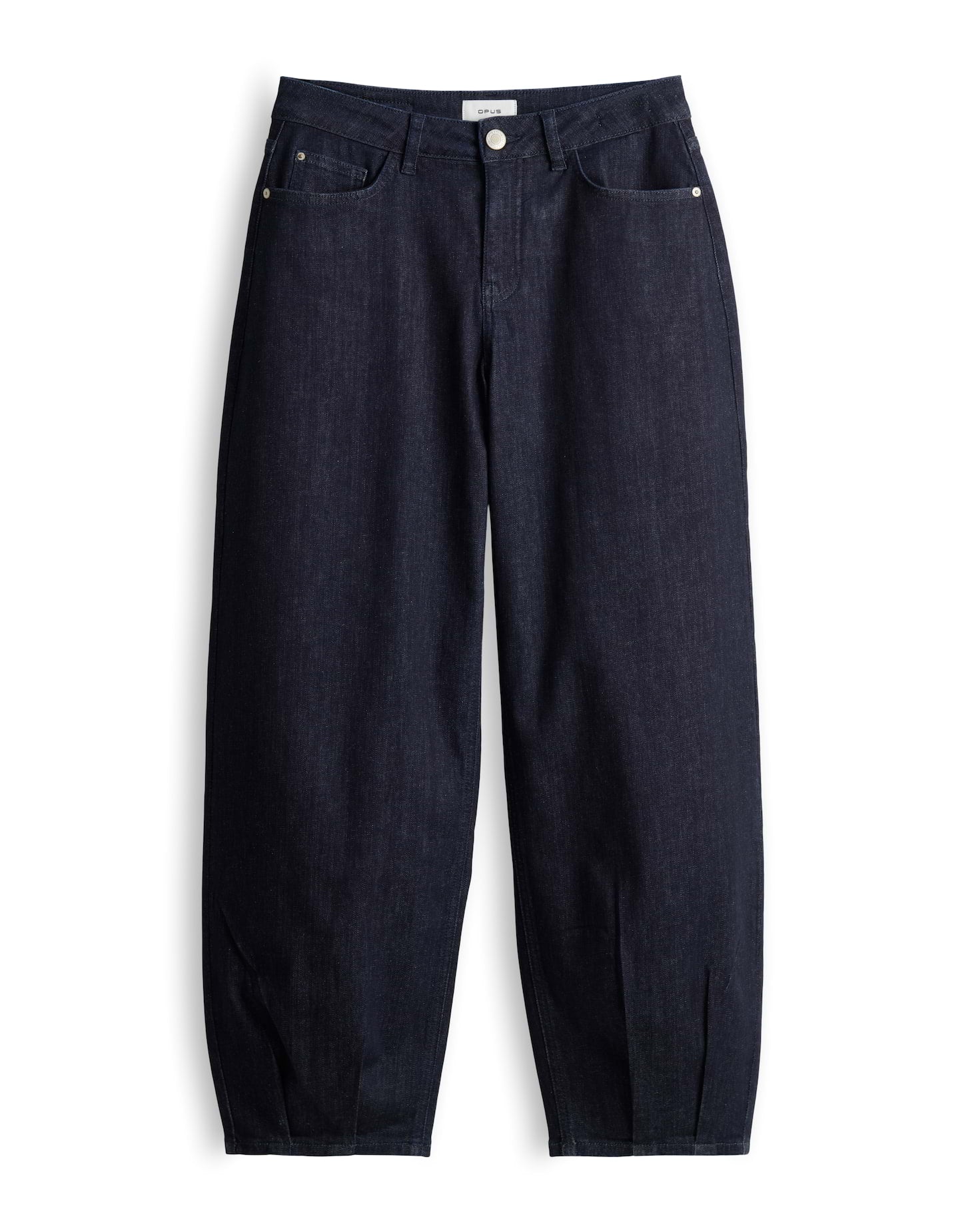 Barrel Jeans in Rinse Wash Mid Rise Lolah heritage