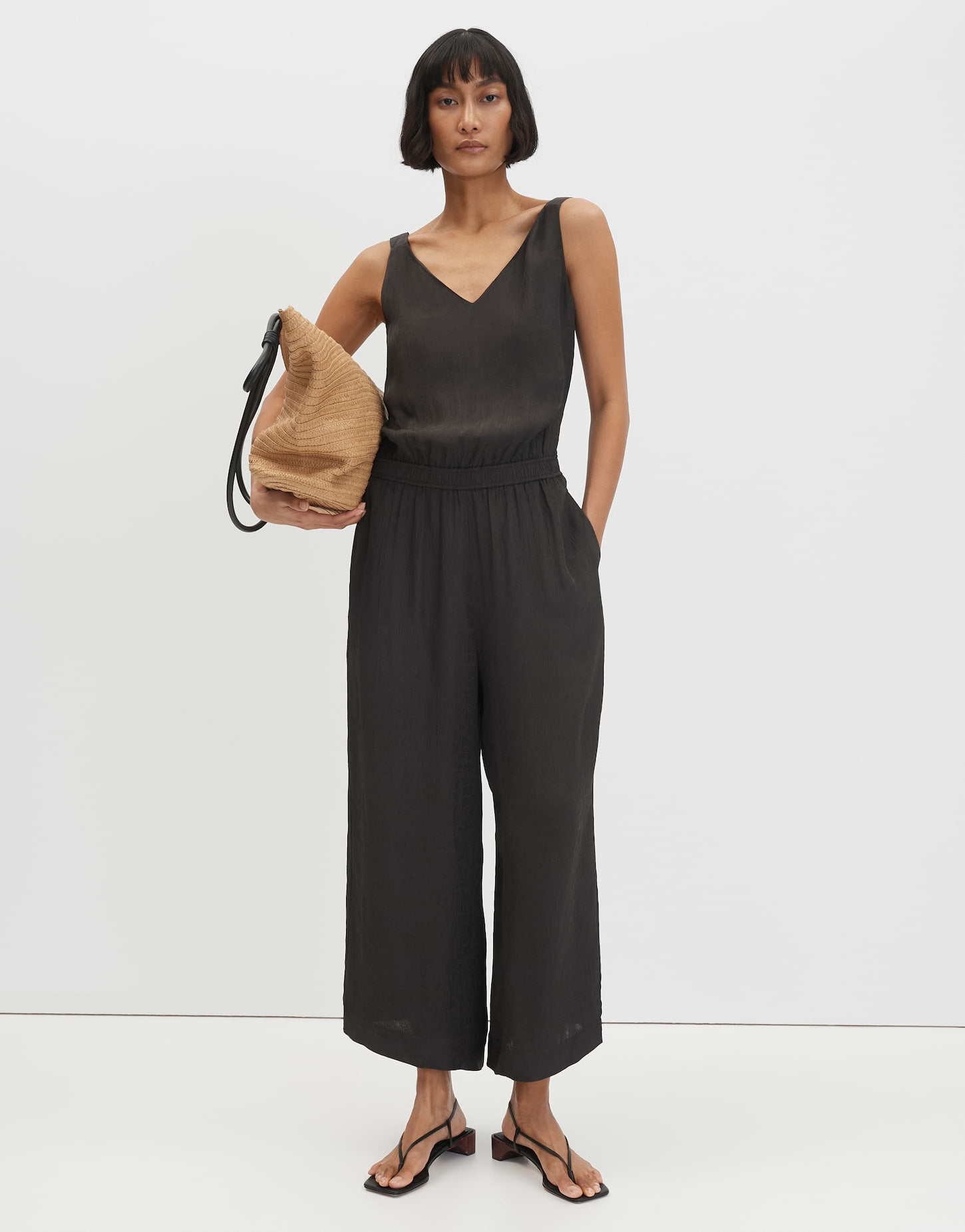 someday Jumpsuit mit floralem Jacquard Muster Caleza