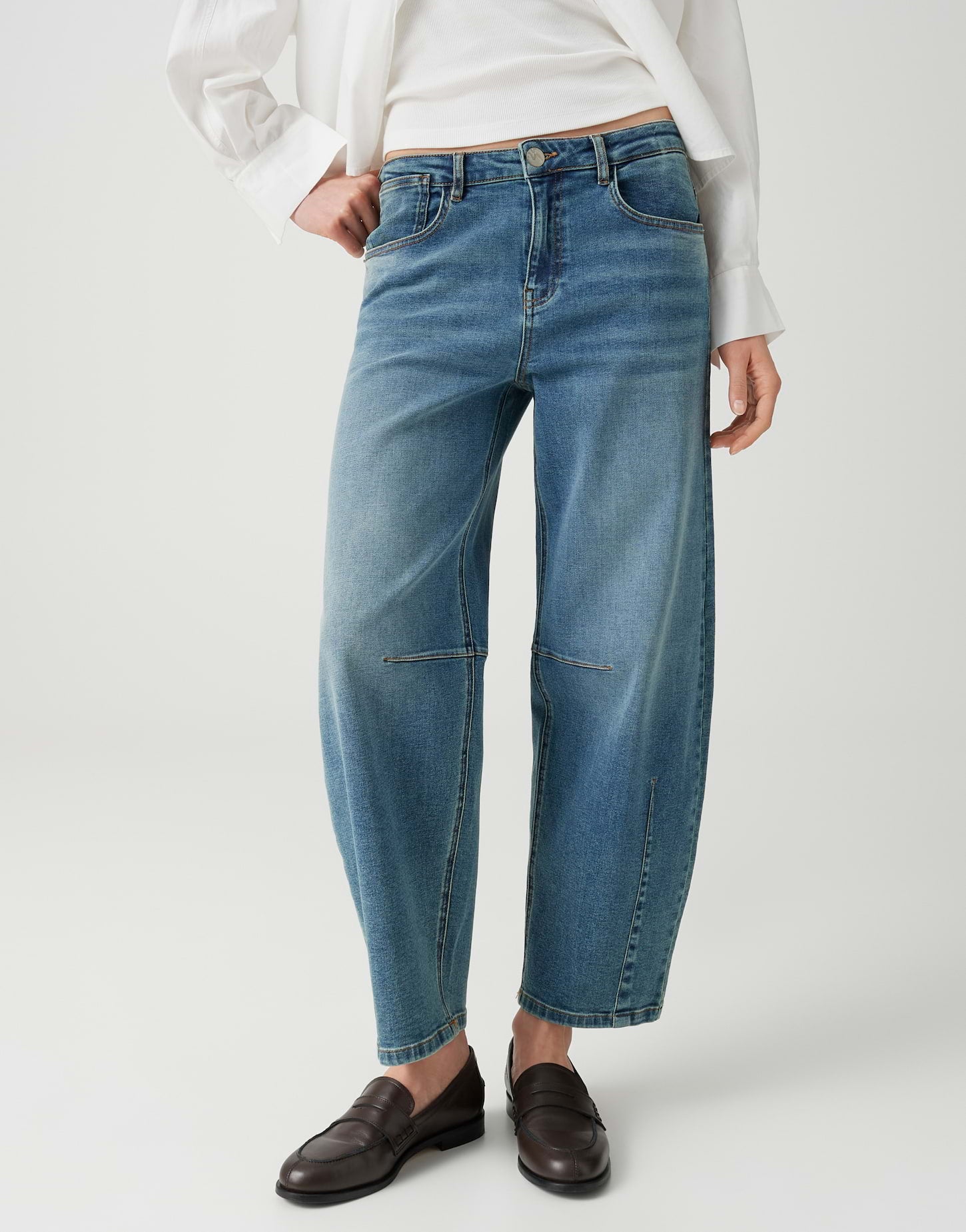 OPUS Barrel Jeans Mid Rise Lissie boldy