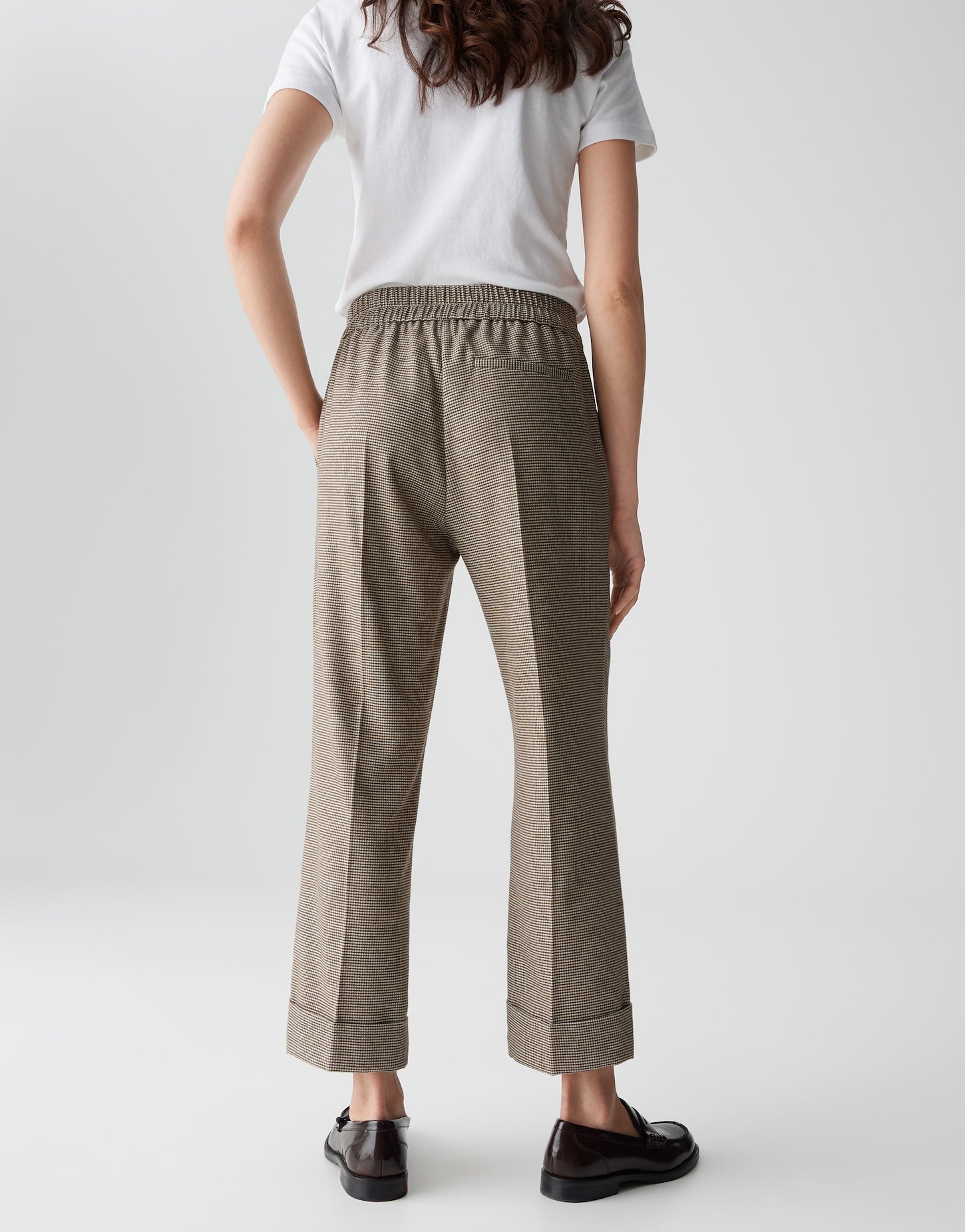 OPUS Relaxed Jogpants mit Pepitamuster Maikito pepita