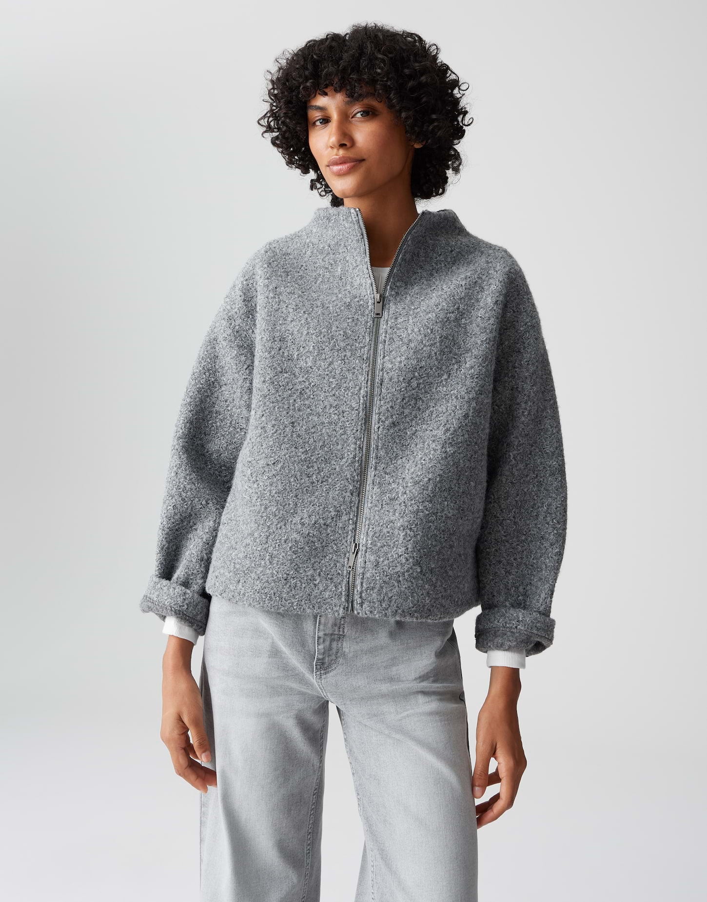OPUS Regular Boxy Boucléjacke Hurlie