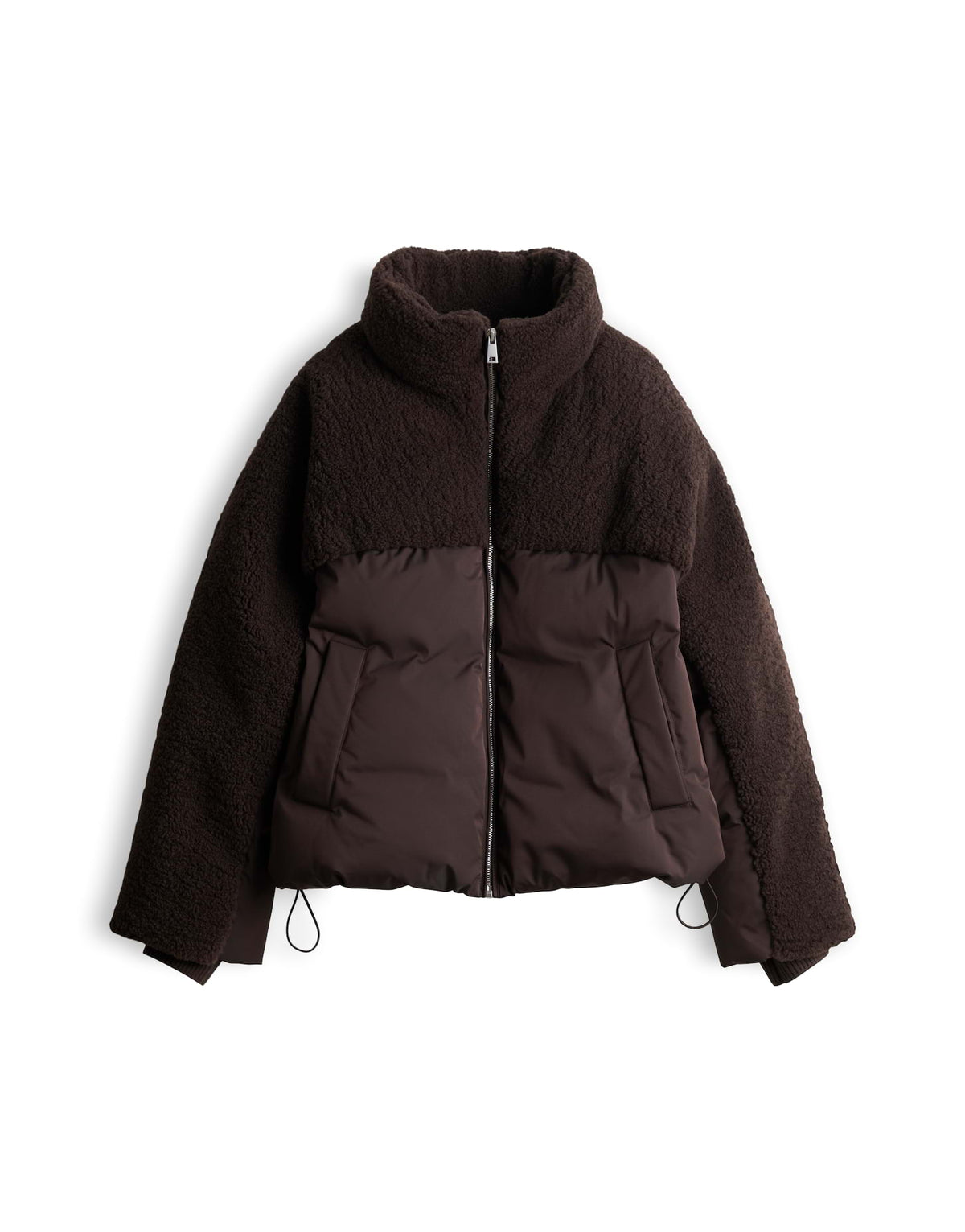 Puffer Jacke im Materialmix Loose Fit Hazy