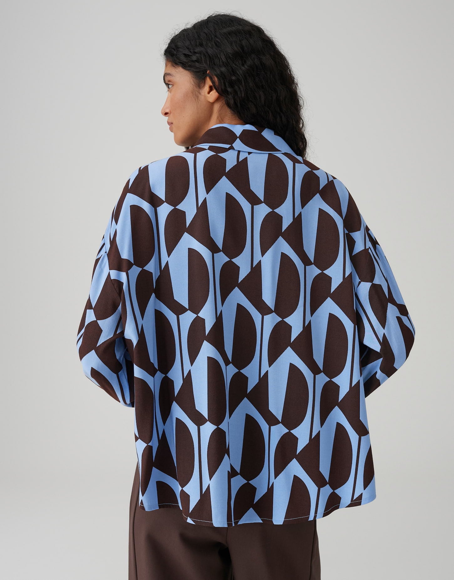 OPUS Printbluse Loose Fit Fetro