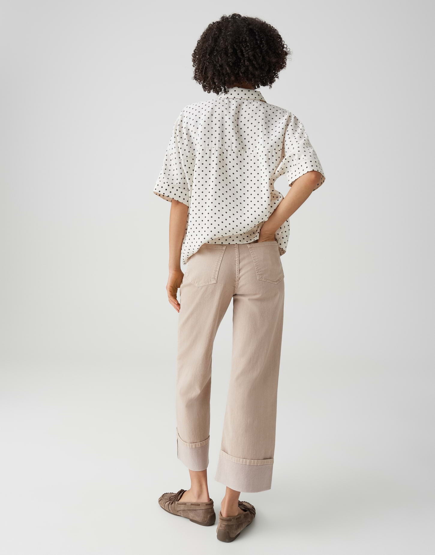 OPUS Wide Leg Jeans Mid Rise Miva city color