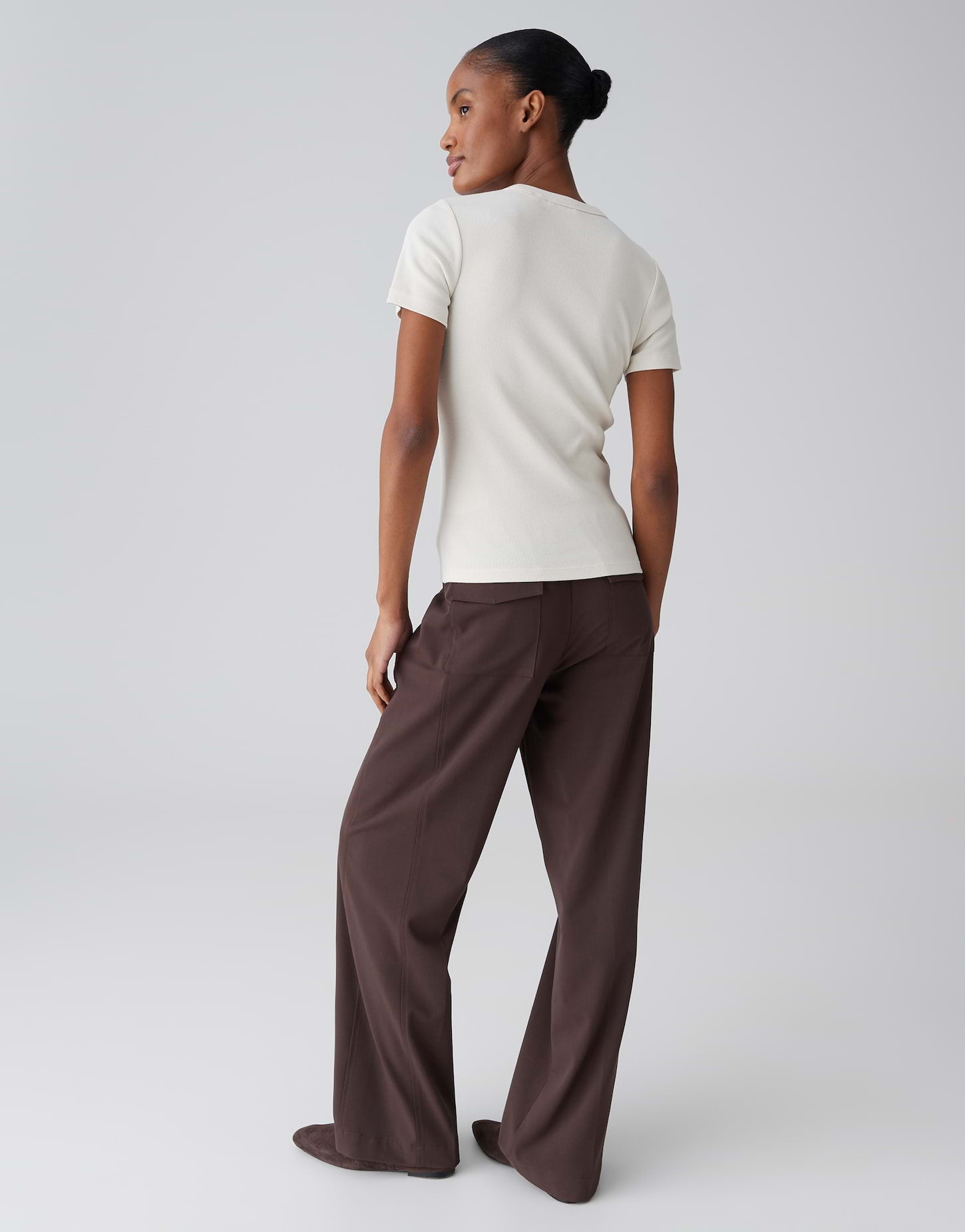 OPUS Slim Feines Rippshirt Samuna