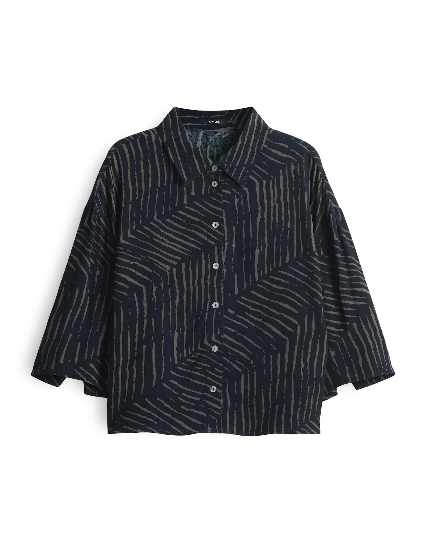 OPUS Bluse Fiana palm leaves
