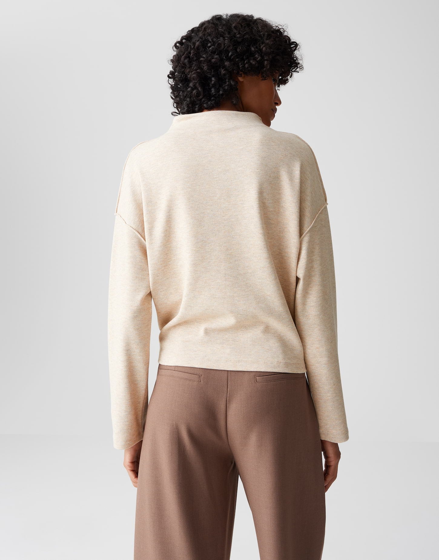 OPUS Regular Jerseyshirt mit Biesendetails Sinzi