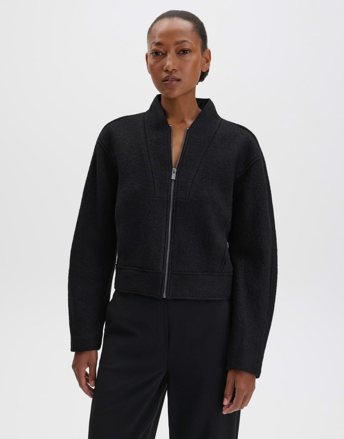 Wolljacke im Biker Stil Regular Fit Nuvera