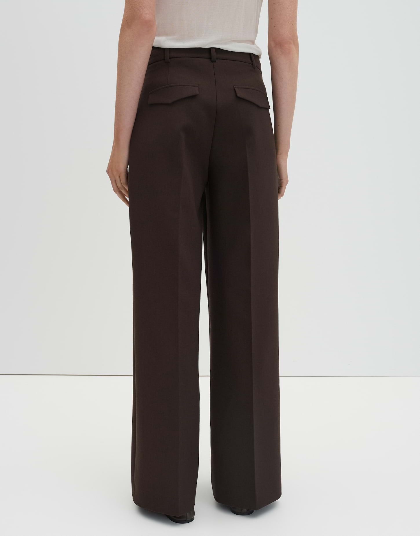 Someday Wide Leg Pants mit abgesteppten Biesen Catsby line