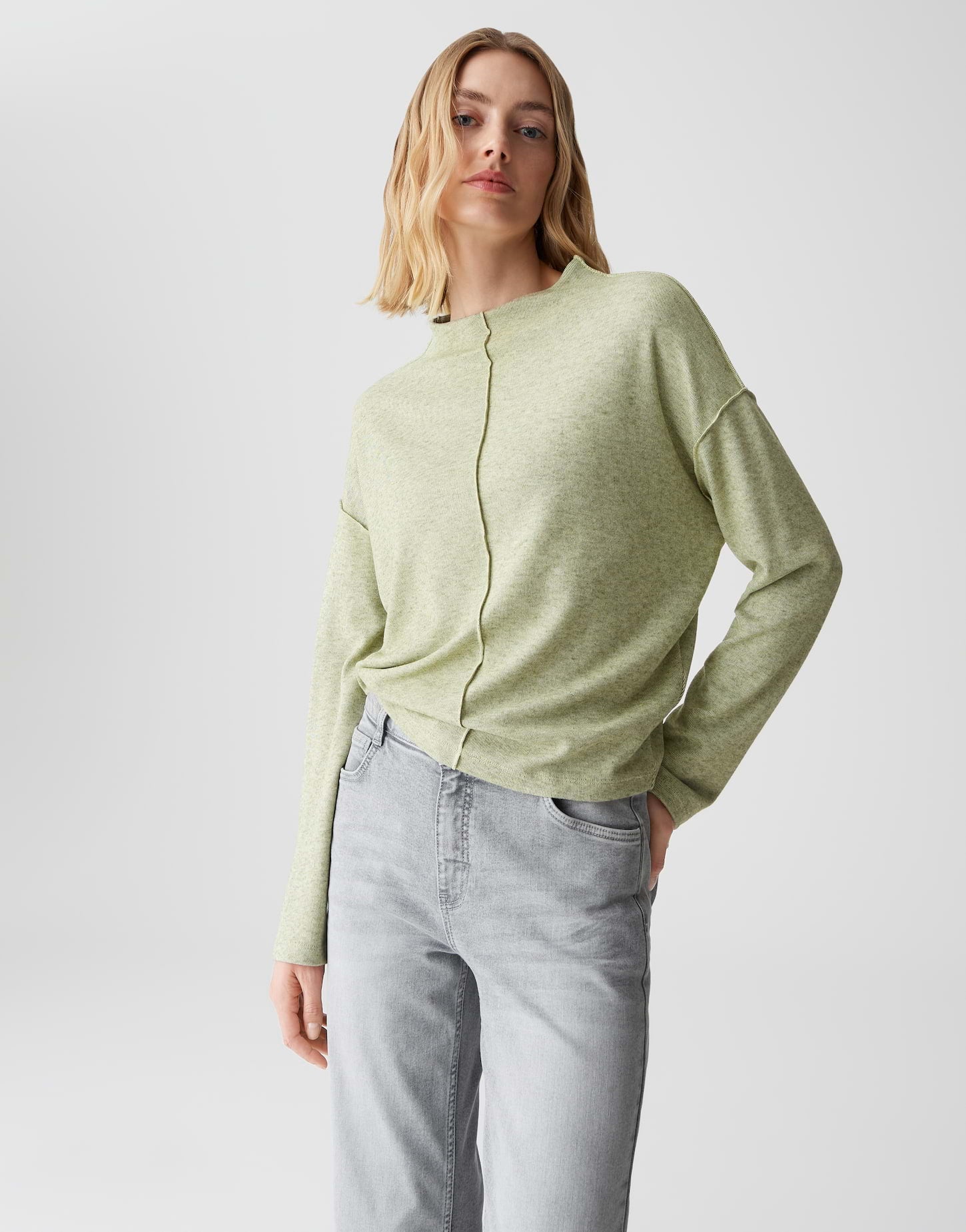 OPUS Regular Jerseyshirt mit Biesendetails Sinzi