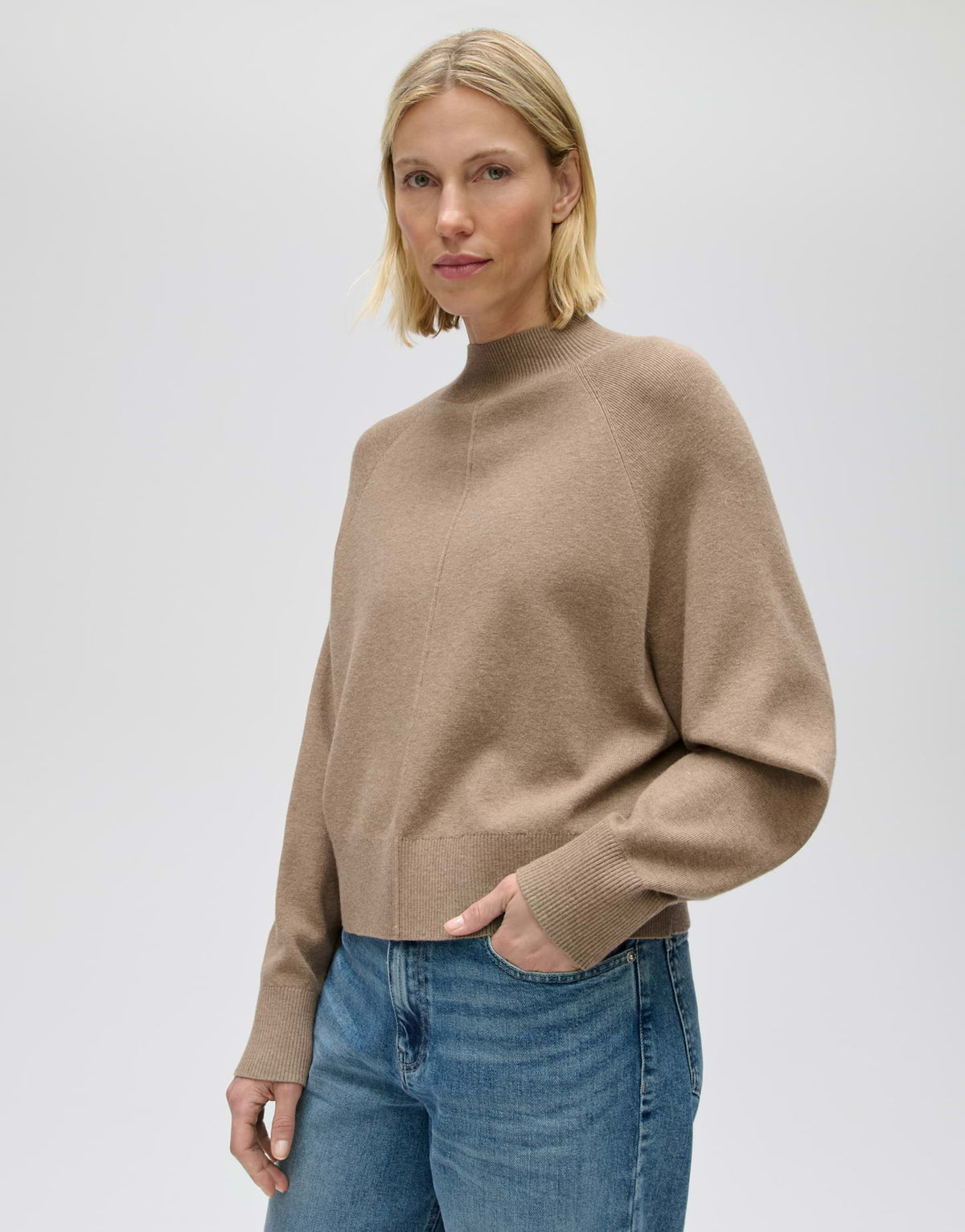 Feinstrickpullover mit Biese Loose Fit Pleem
