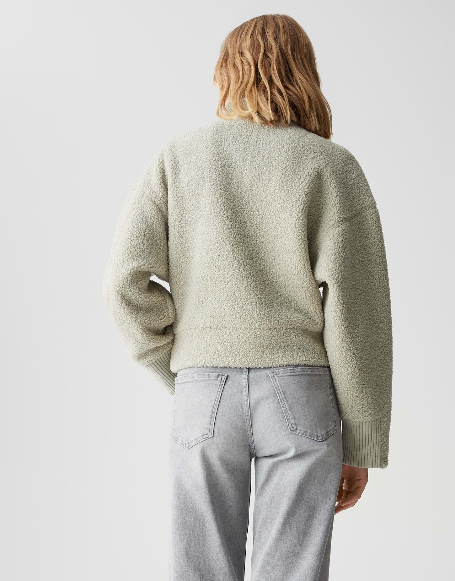 OPUS Regular Sweatshirt aus Teddyfell Gick