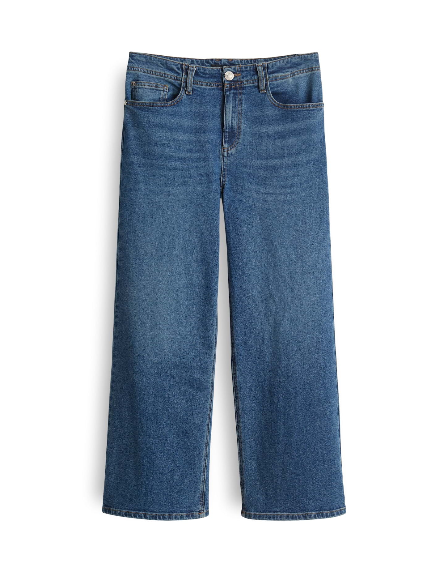 Opus Damen Wide Leg Jeans Lanah