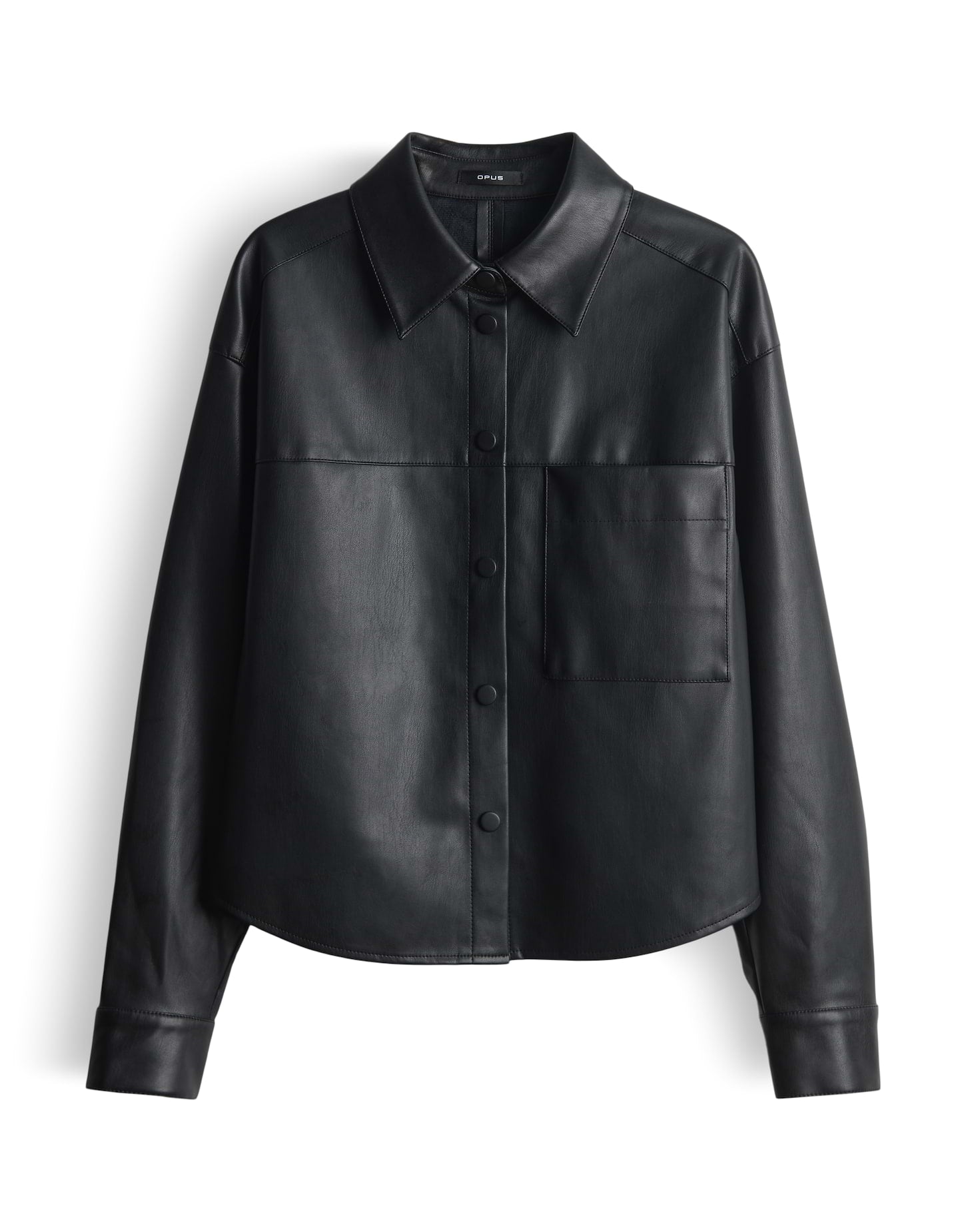 OPUS Regular Hemdbluse in Lederoptik Fedgy