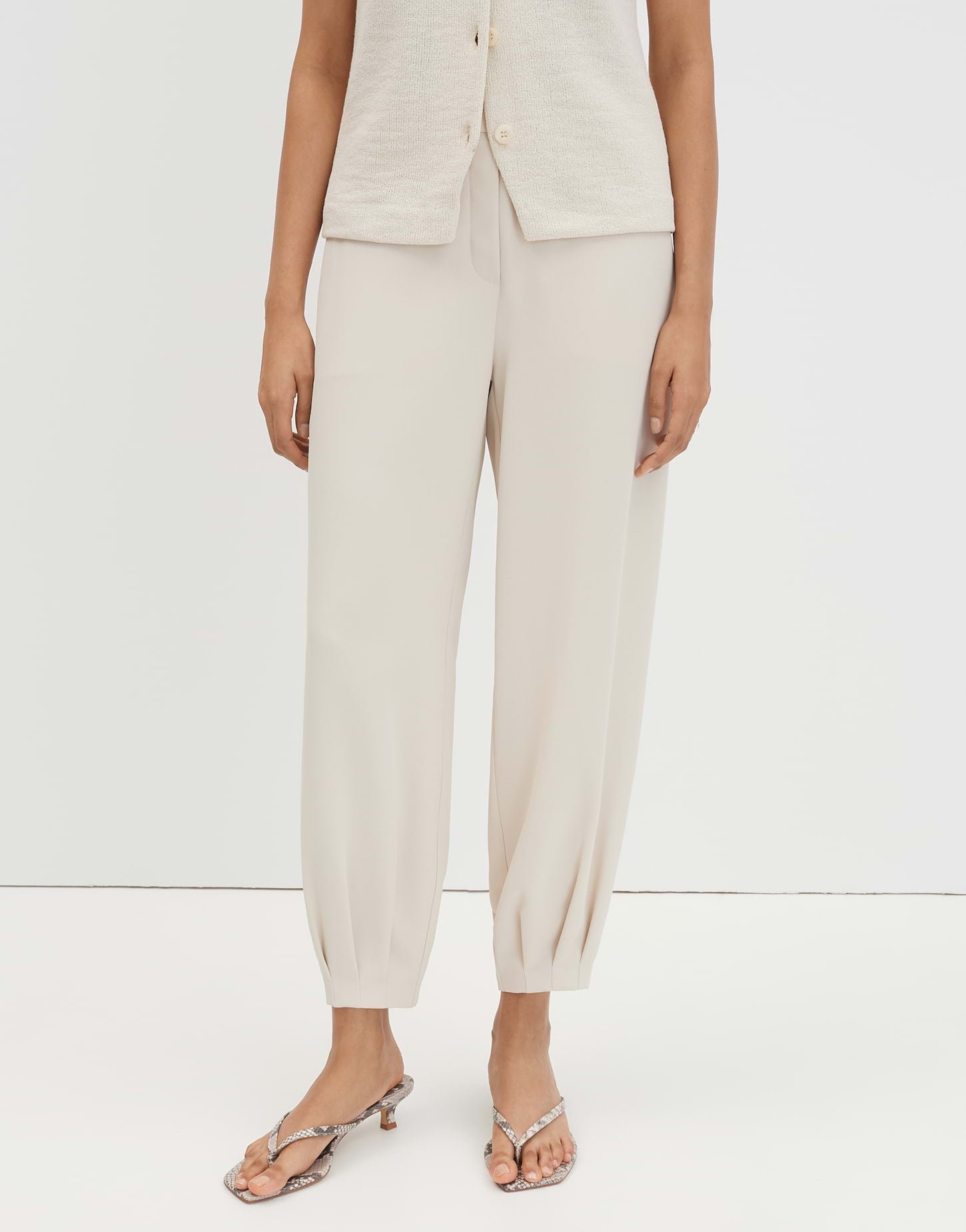 someday Ballon Pants mit Faltendetail am Saum Cisilia flowy