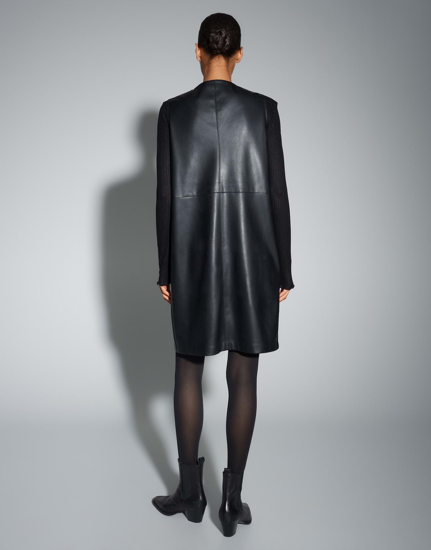 OPUS Minikleid in Lederoptik Wancy