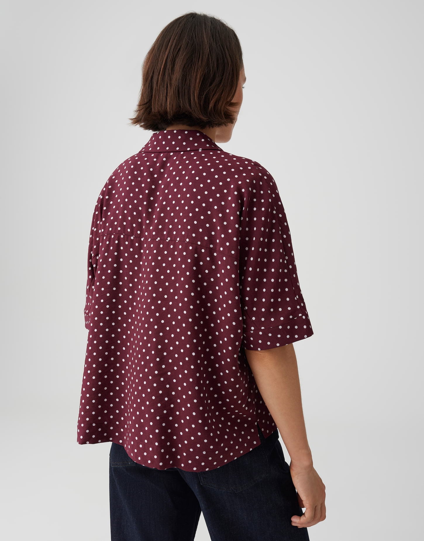 OPUS Hemdbluse Regular Fit Farise polkadot
