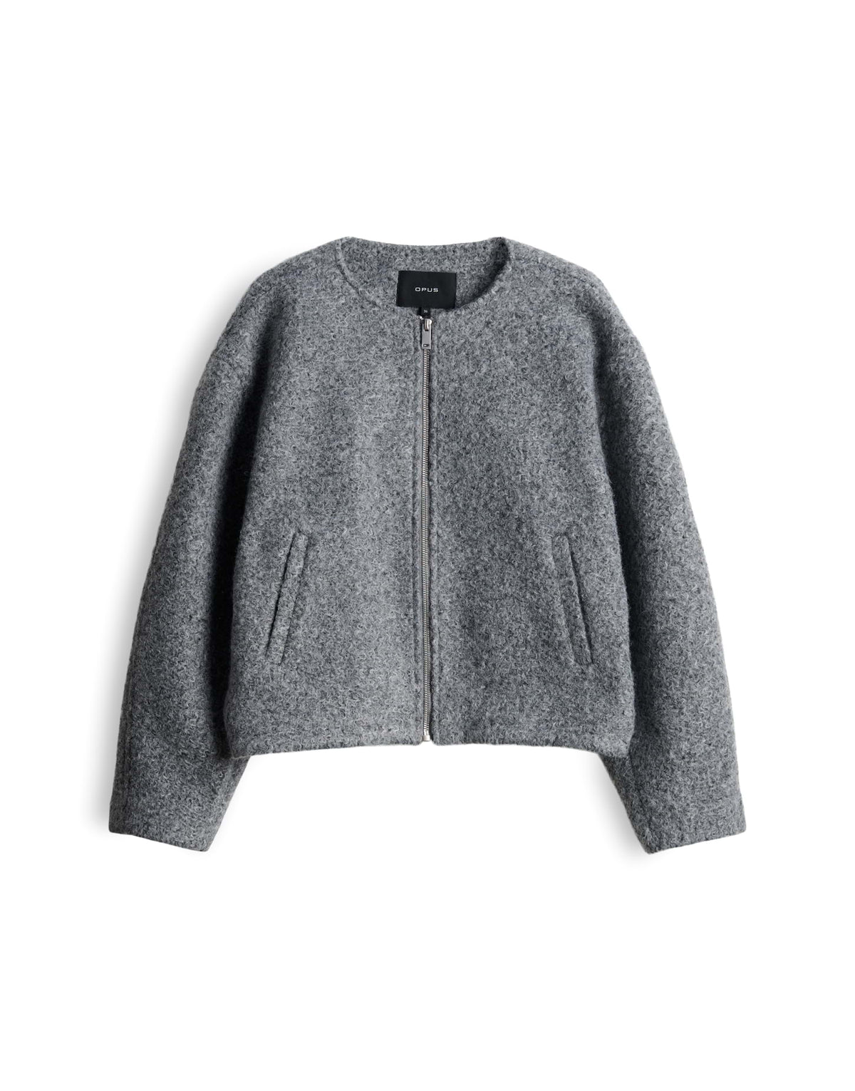 Kurzjacke in Bouclé Optik Regular Fit Hurlisa