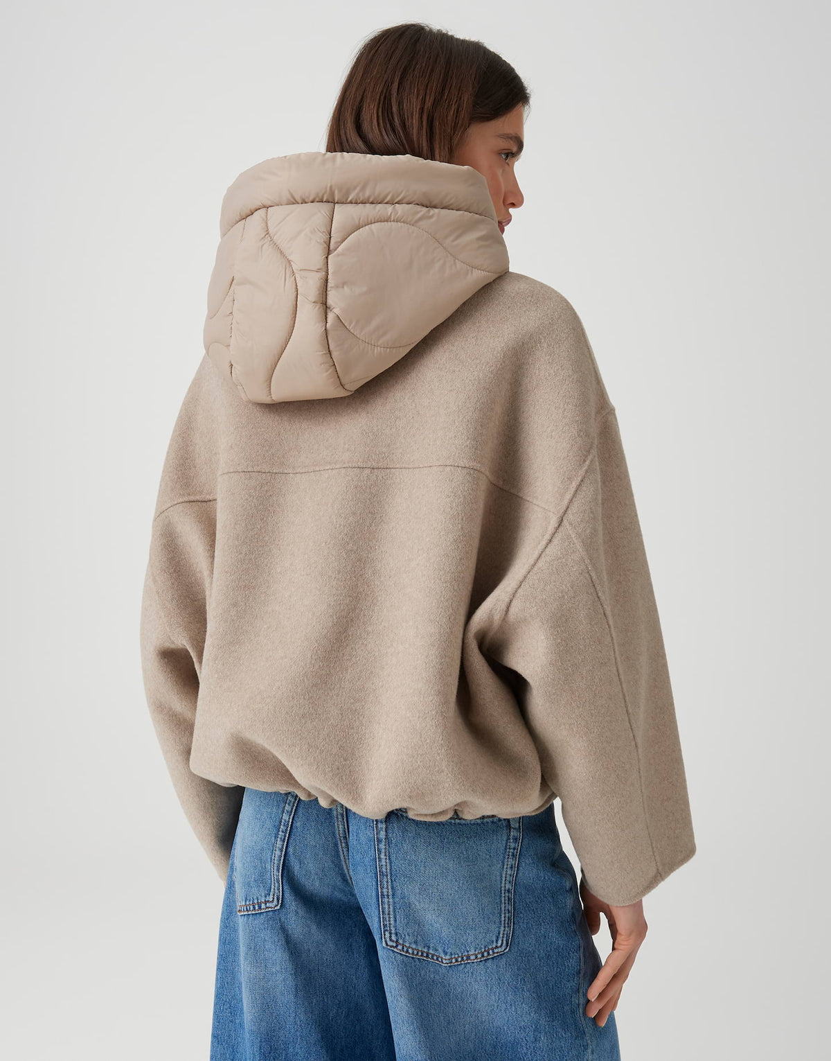 OPUS Double Jacket mit abnehmbarer Kapuze Regular Fit Hikone