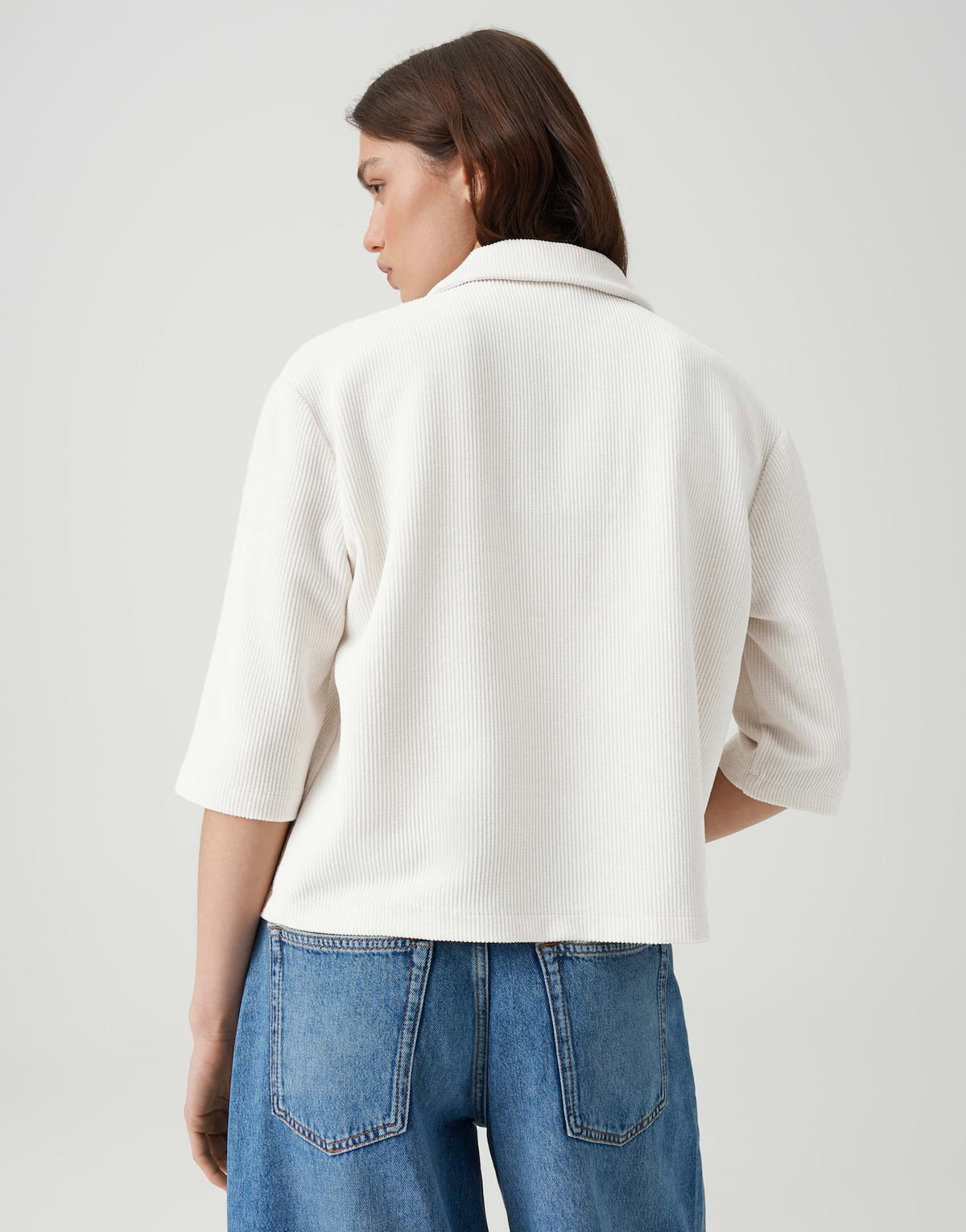 OPUS Polo Sweat aus Cord Regular Fit Gicky