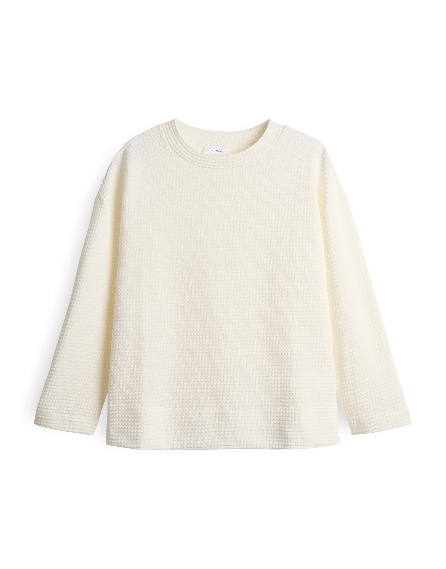 OPUS Sweatshirt mit zweifarbiger Struktur Gelix