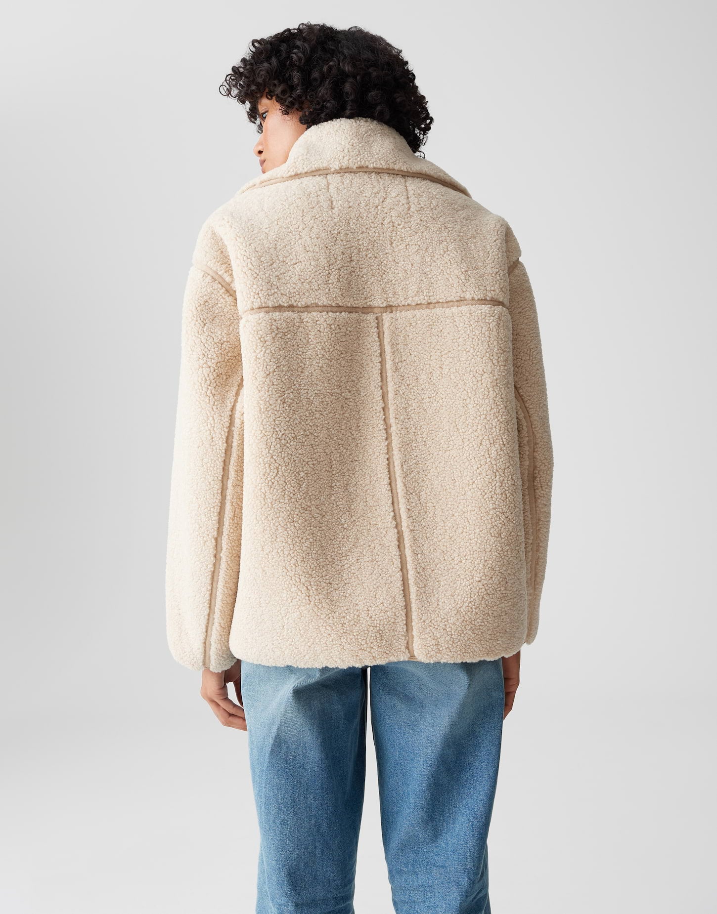 OPUS Regular weiche Teddyjacke Hafine