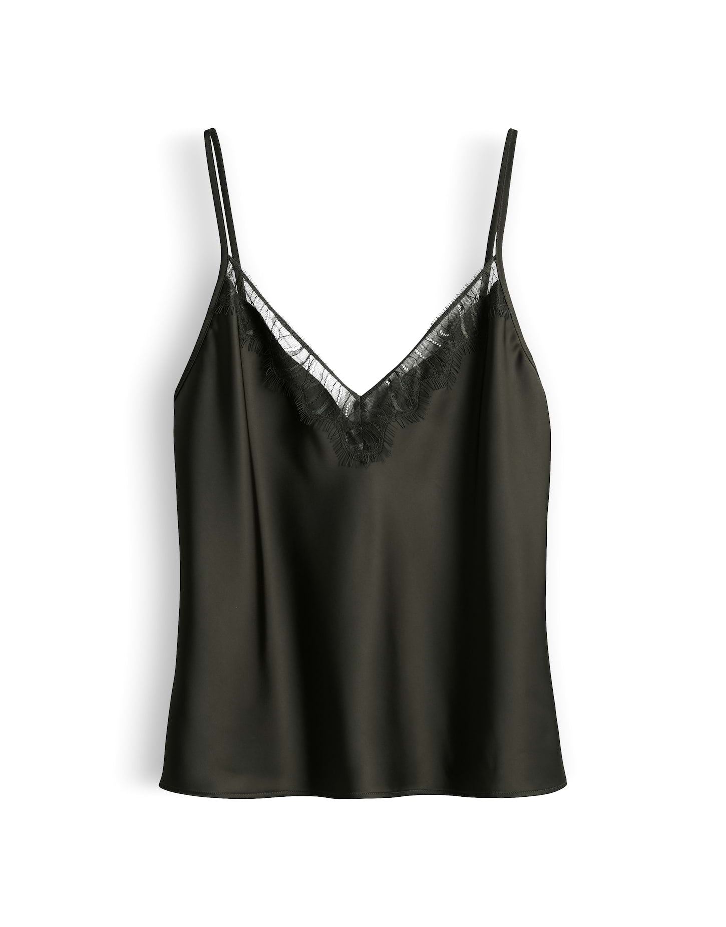 someday zartes Spitzentop aus Satin Regular Fit Zabelle