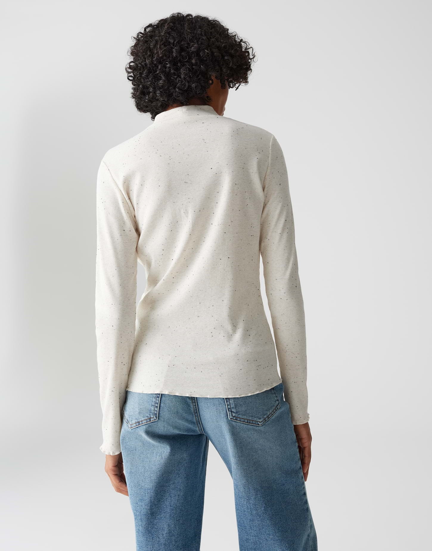 OPUS Slim Rippshirt Suhanna curly