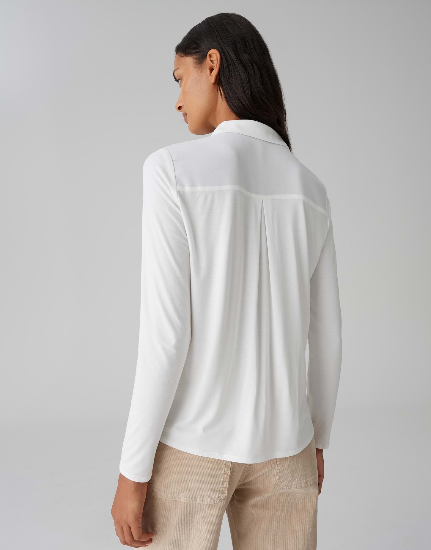 OPUS Regular Shirtbluse aus Material Mix Frera