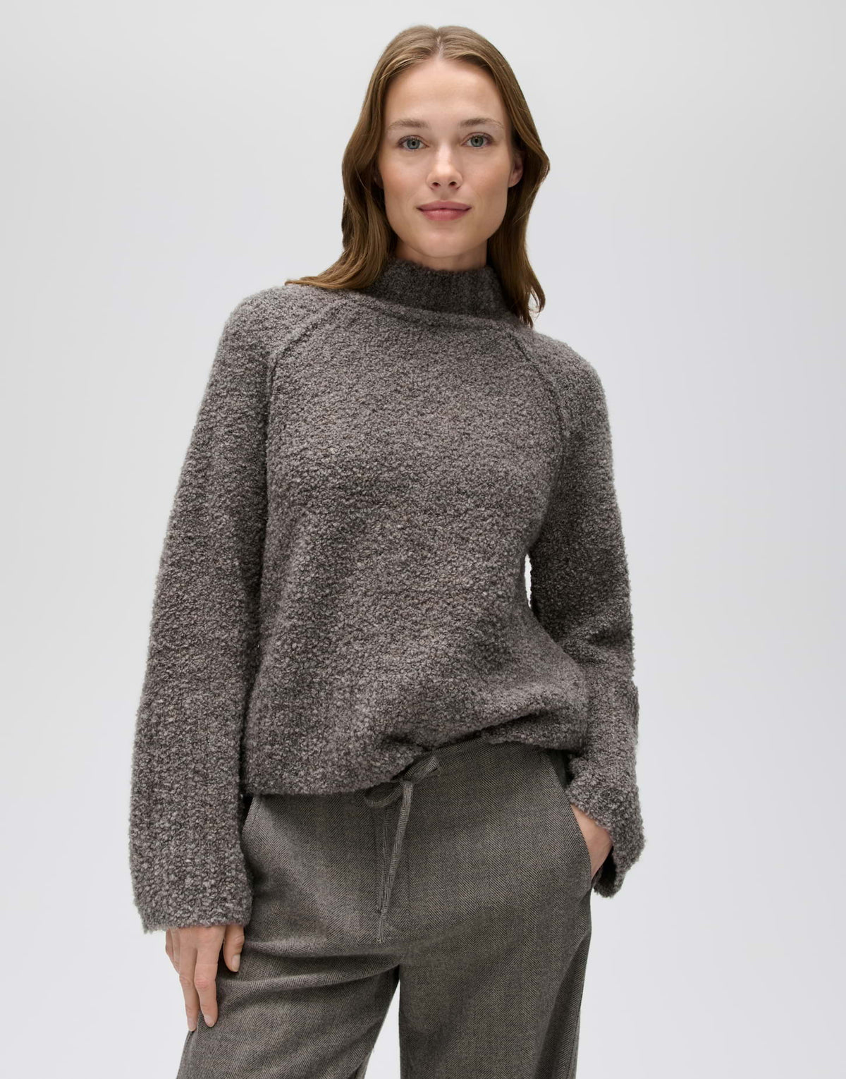 Strickpullover aus Bouclégarn Loose Fit Porizon