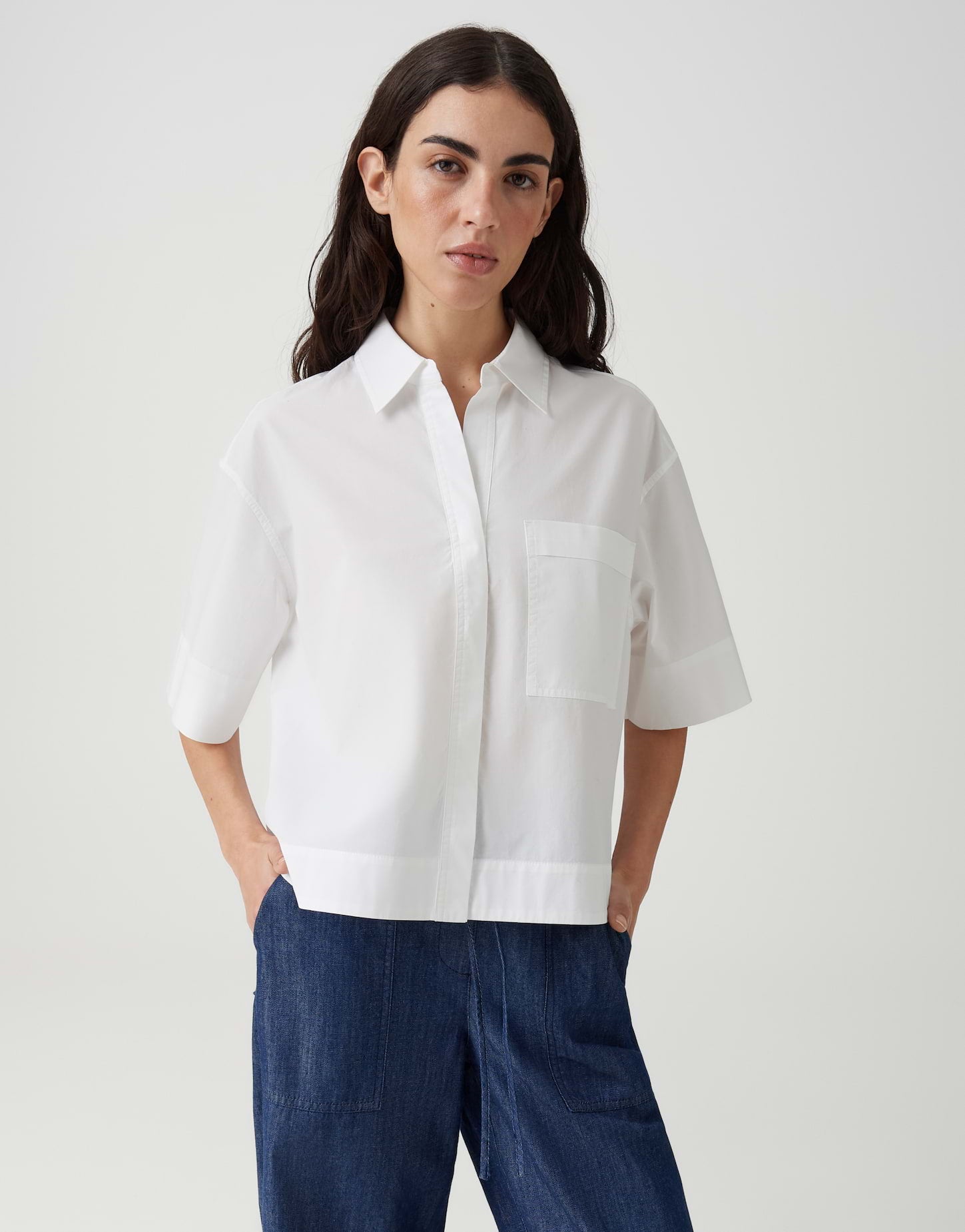OPUS Boxy Hemdbluse Loose Fit Filsona