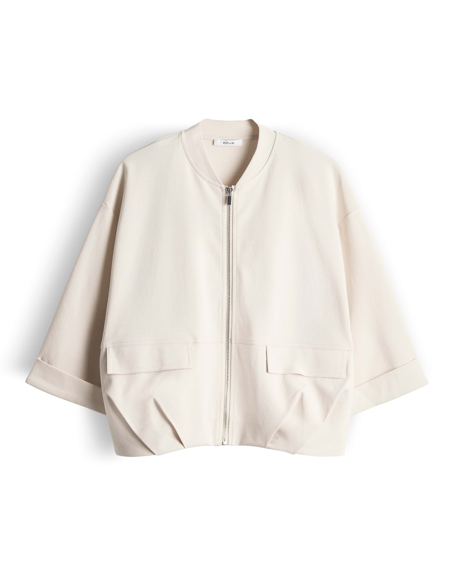 OPUS Sweatjacke im Blouson Stil Loose Fit Goros