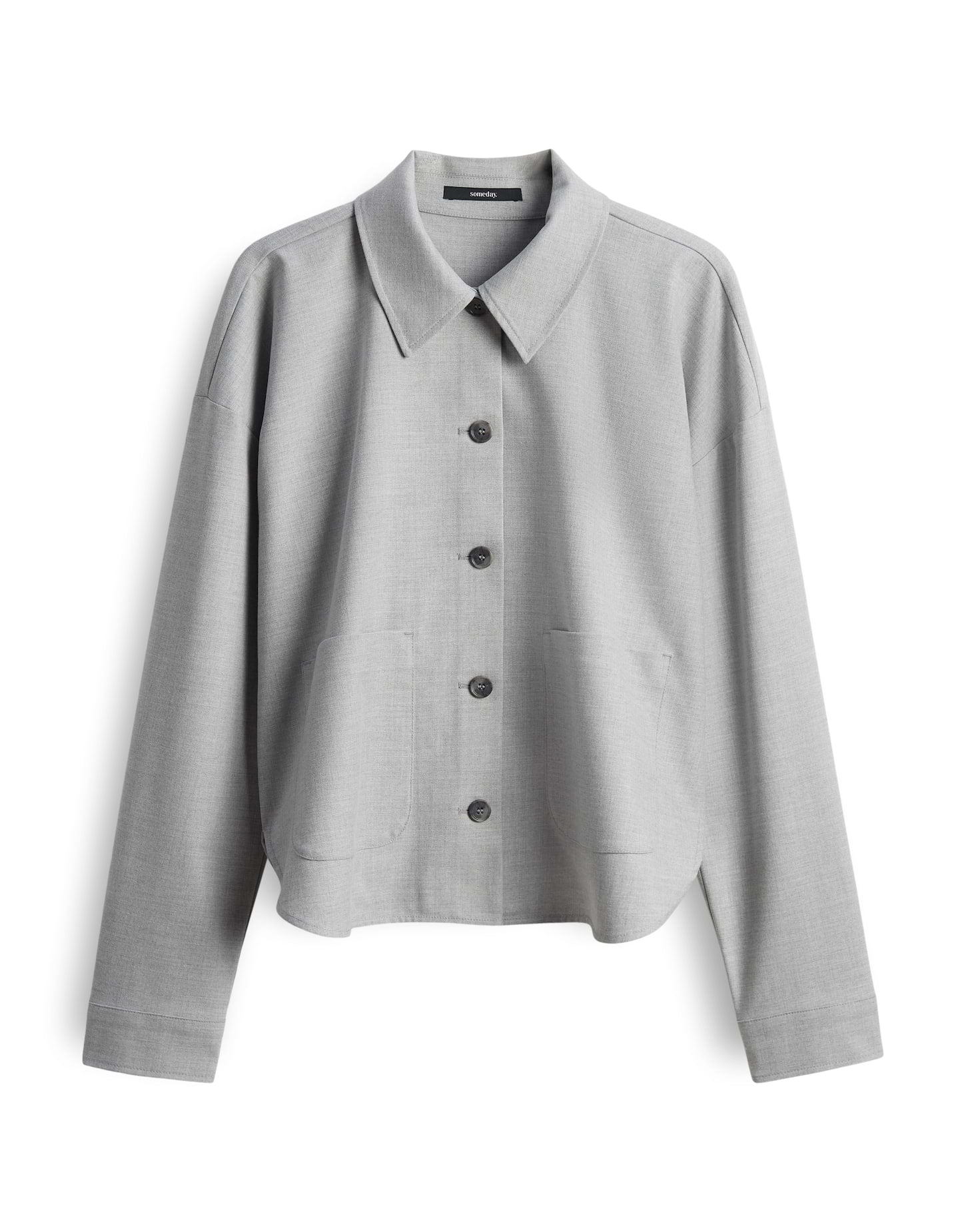 someday Regular Boxy Hemdbluse aus weichem Flanell Zaari