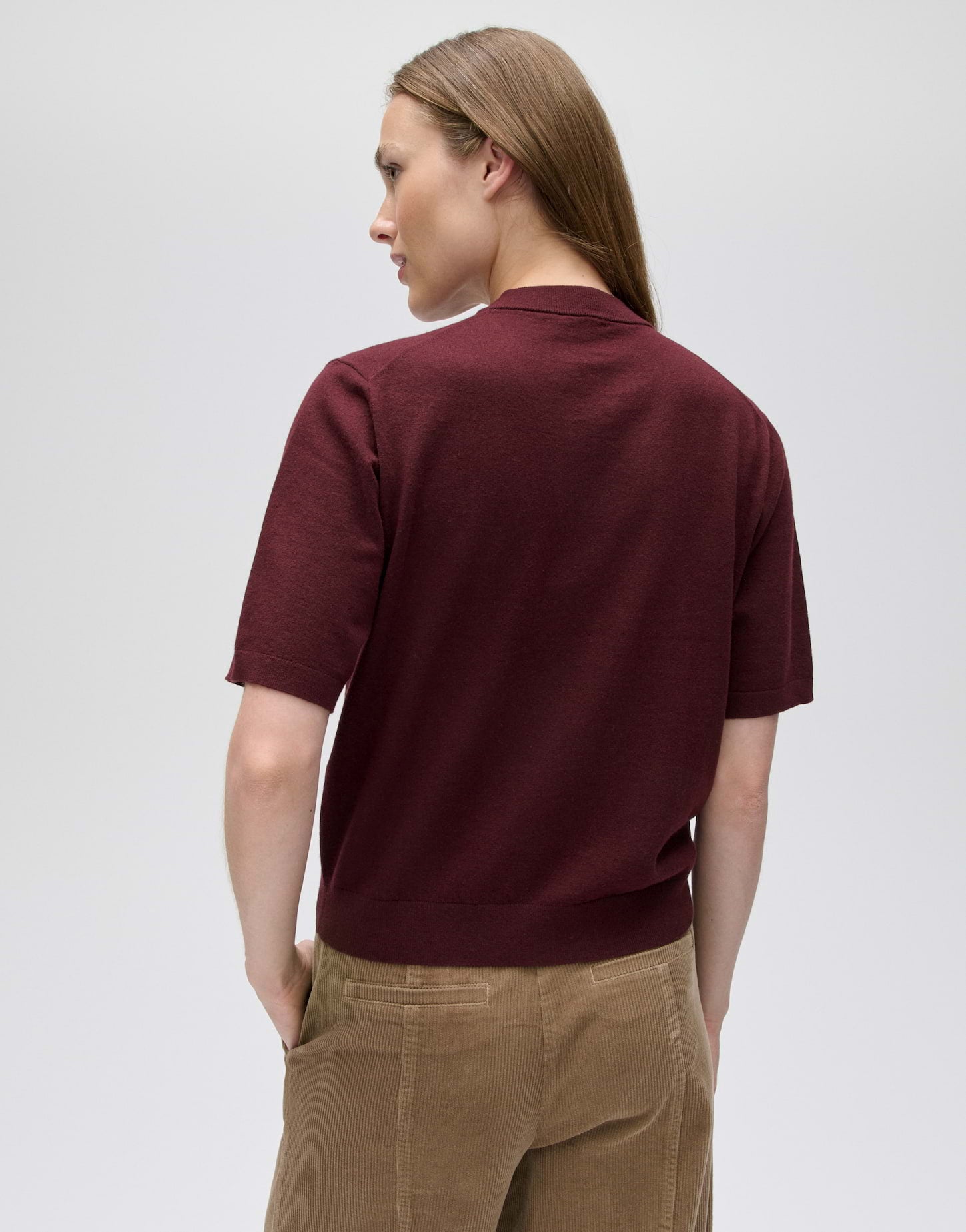 Feinstrickshirt mit Kaschmiranteil Slim Fit Pimsi