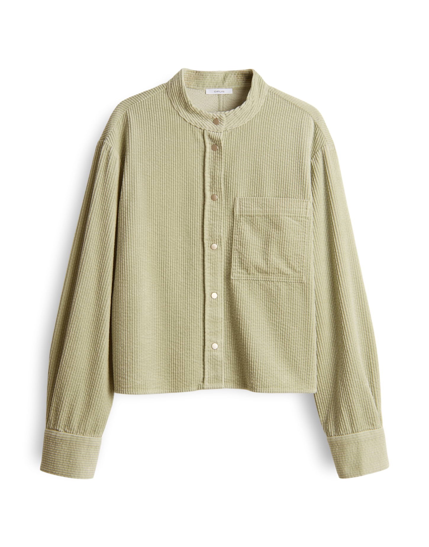 OPUS Boxy Cordbluse aus Baumwolle Falve