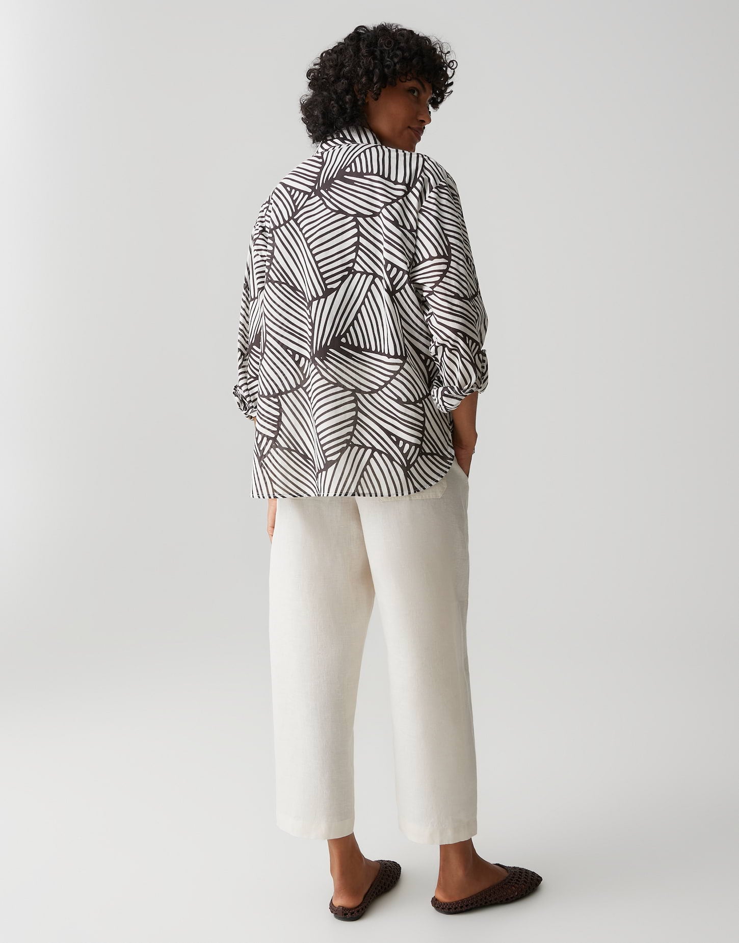 OPUS Bedruckte Hemdbluse Regular Fit Felora botanical