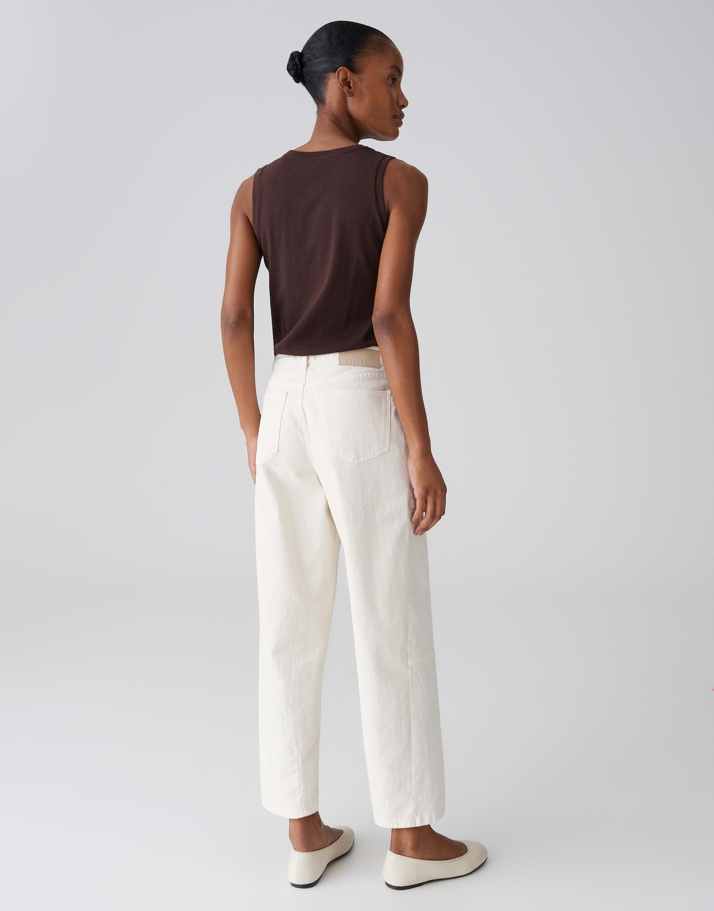 OPUS Barrel Jeans Mid Rise Lolah bloom
