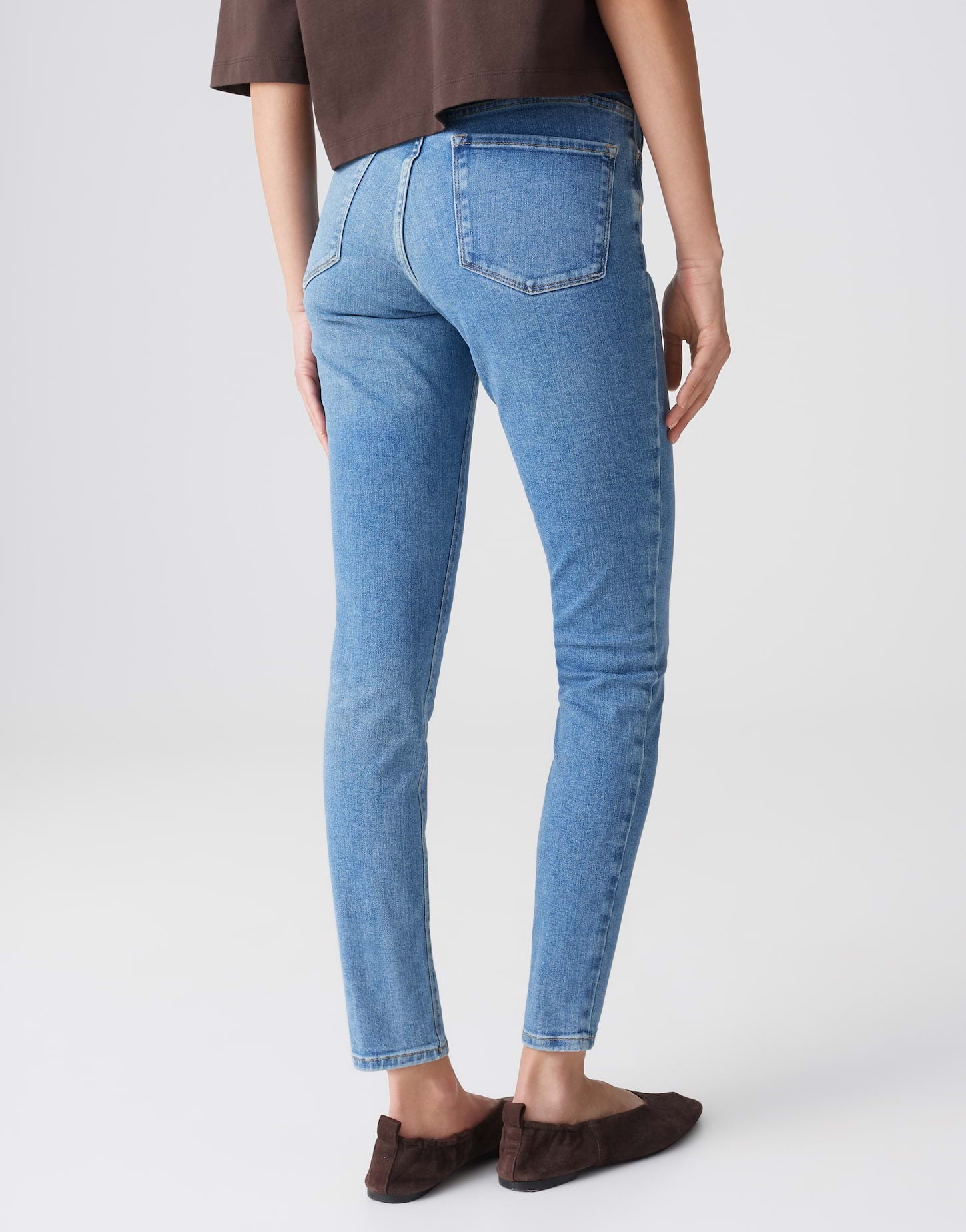 OPUS Skinny Jeans Low Rise Elma ocean blue