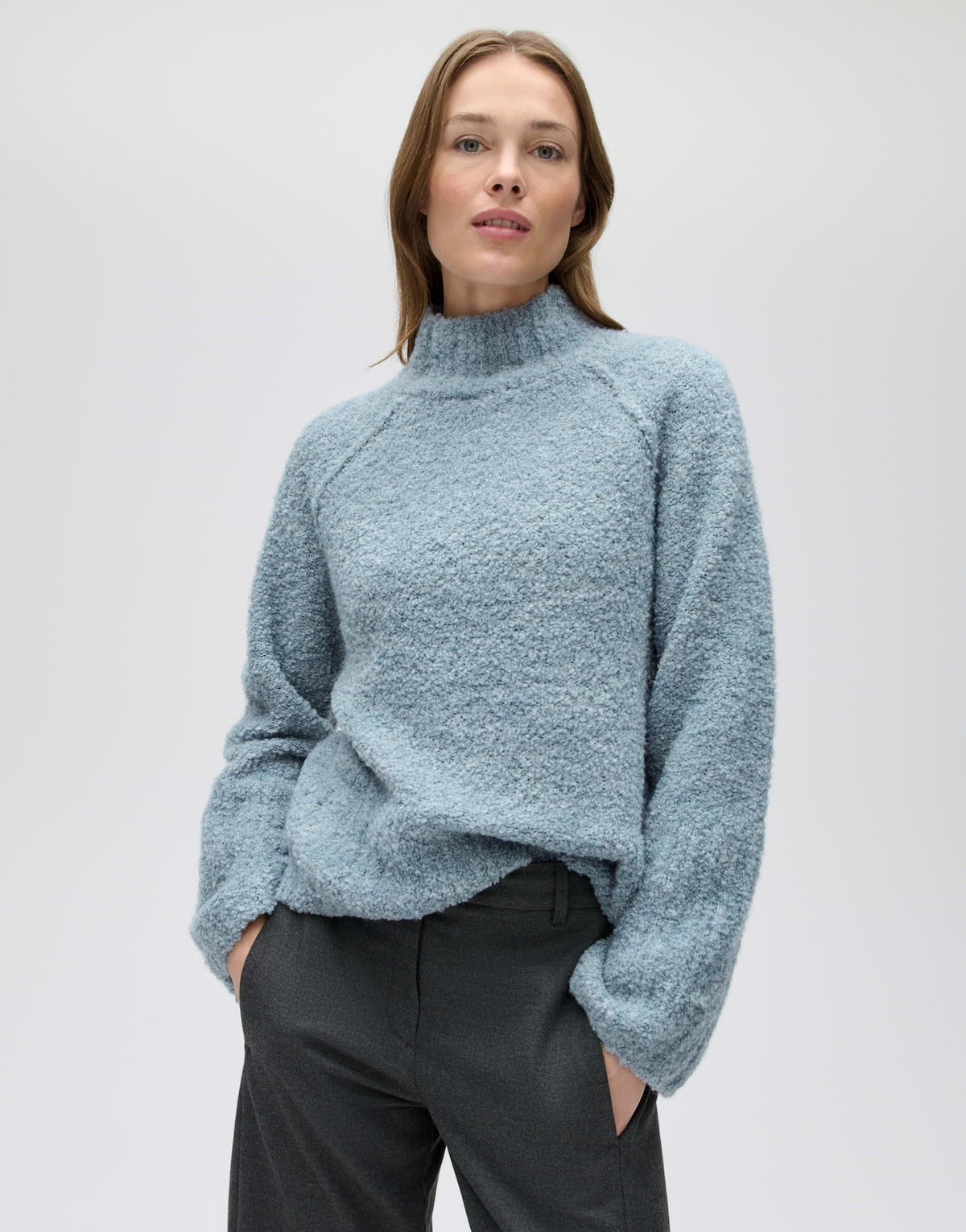Strickpullover aus Bouclégarn Loose Fit Porizon