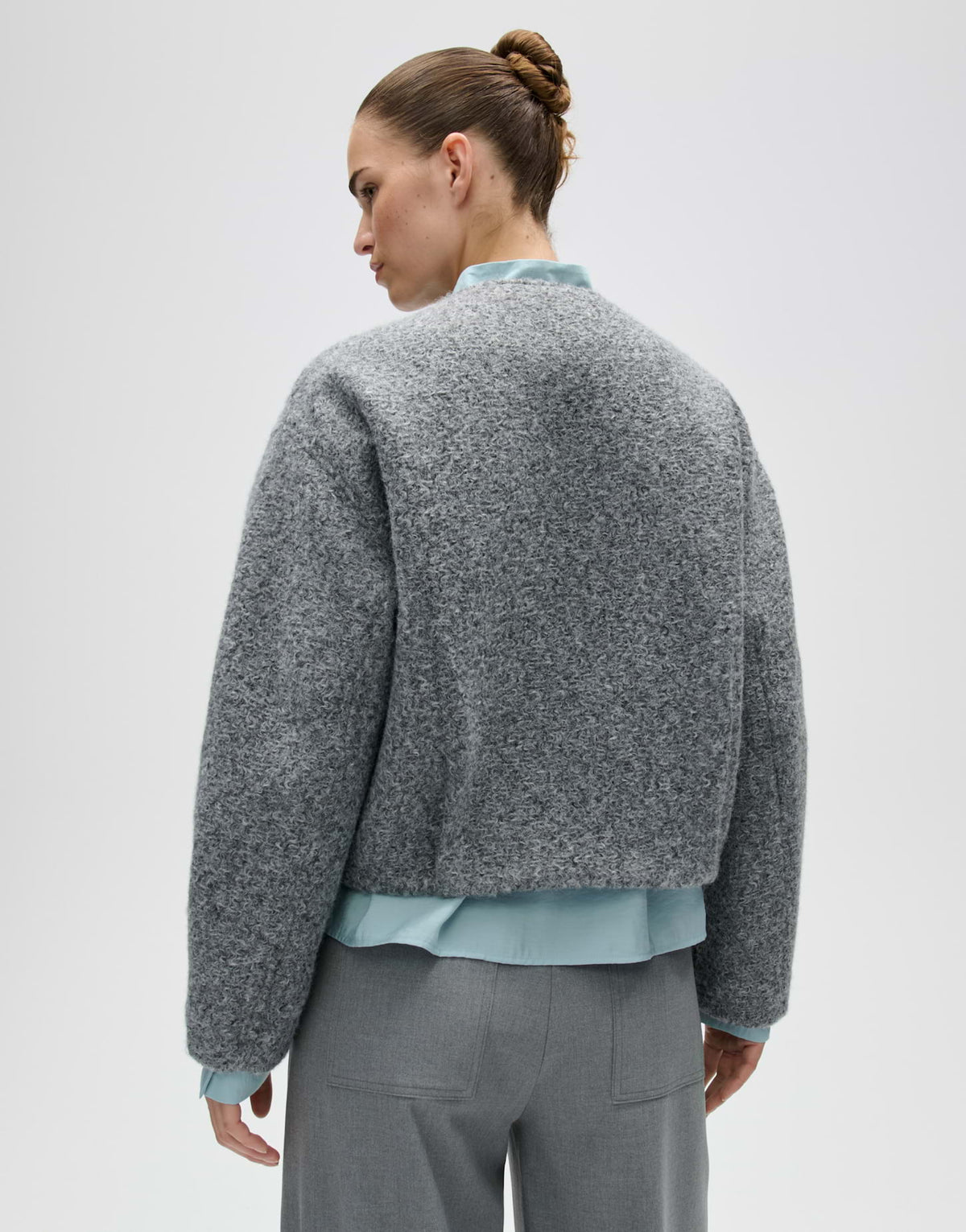 Kurzjacke in Bouclé Optik Regular Fit Hurlisa